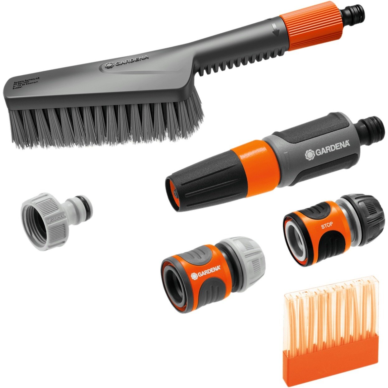 Gardena Cleansystem Grundausstattung mit Handbürste S soft, Waschbürste | 04078500064996 Gardena Cleansystem Grundausstattung mit Handbürste S soft, Waschbürste | 04078500064996
