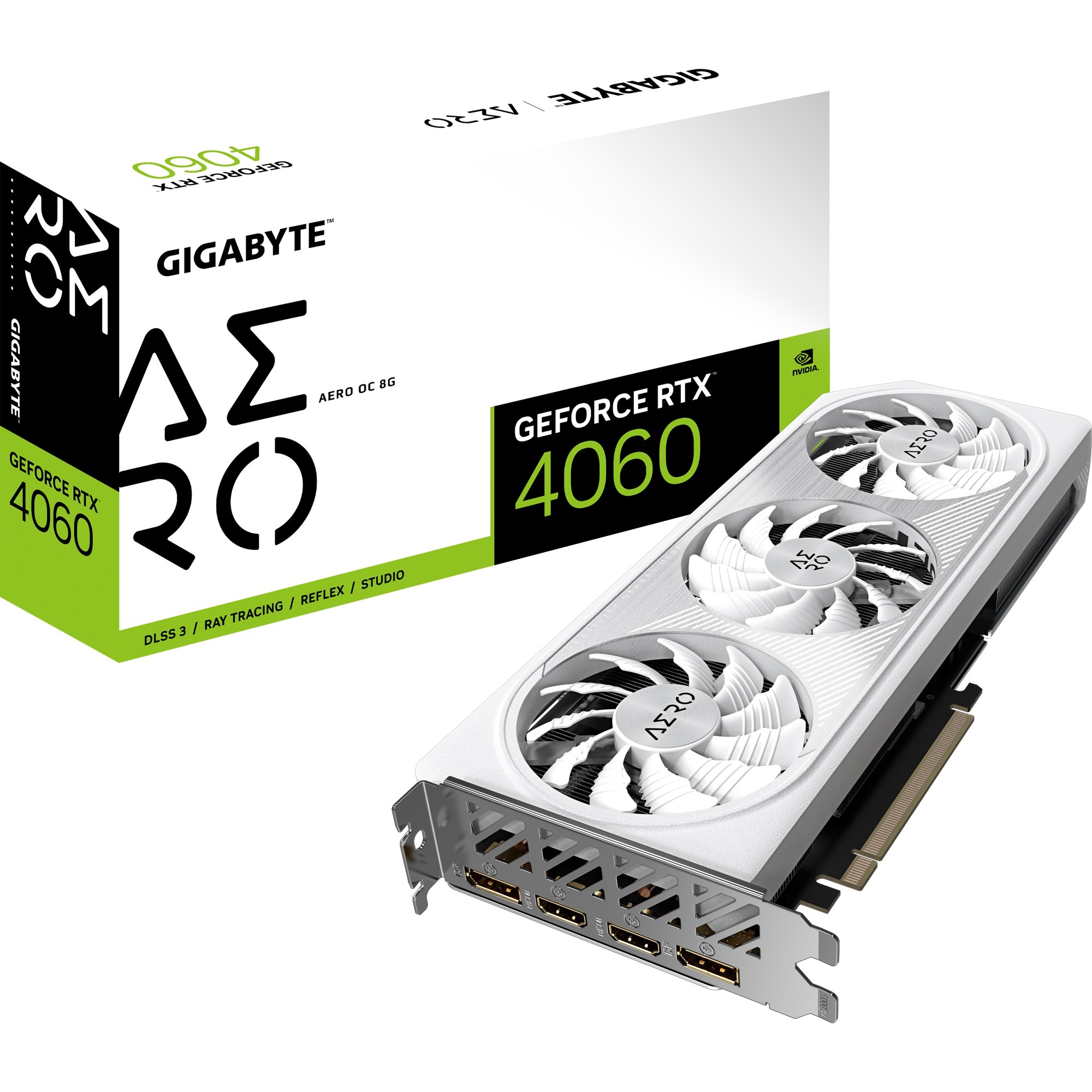 Gigabyte GeForce RTX 4060 AERO OC, Grafikkarte | 04719331313661 Gigabyte GeForce RTX 4060 AERO OC, Grafikkarte | 04719331313661