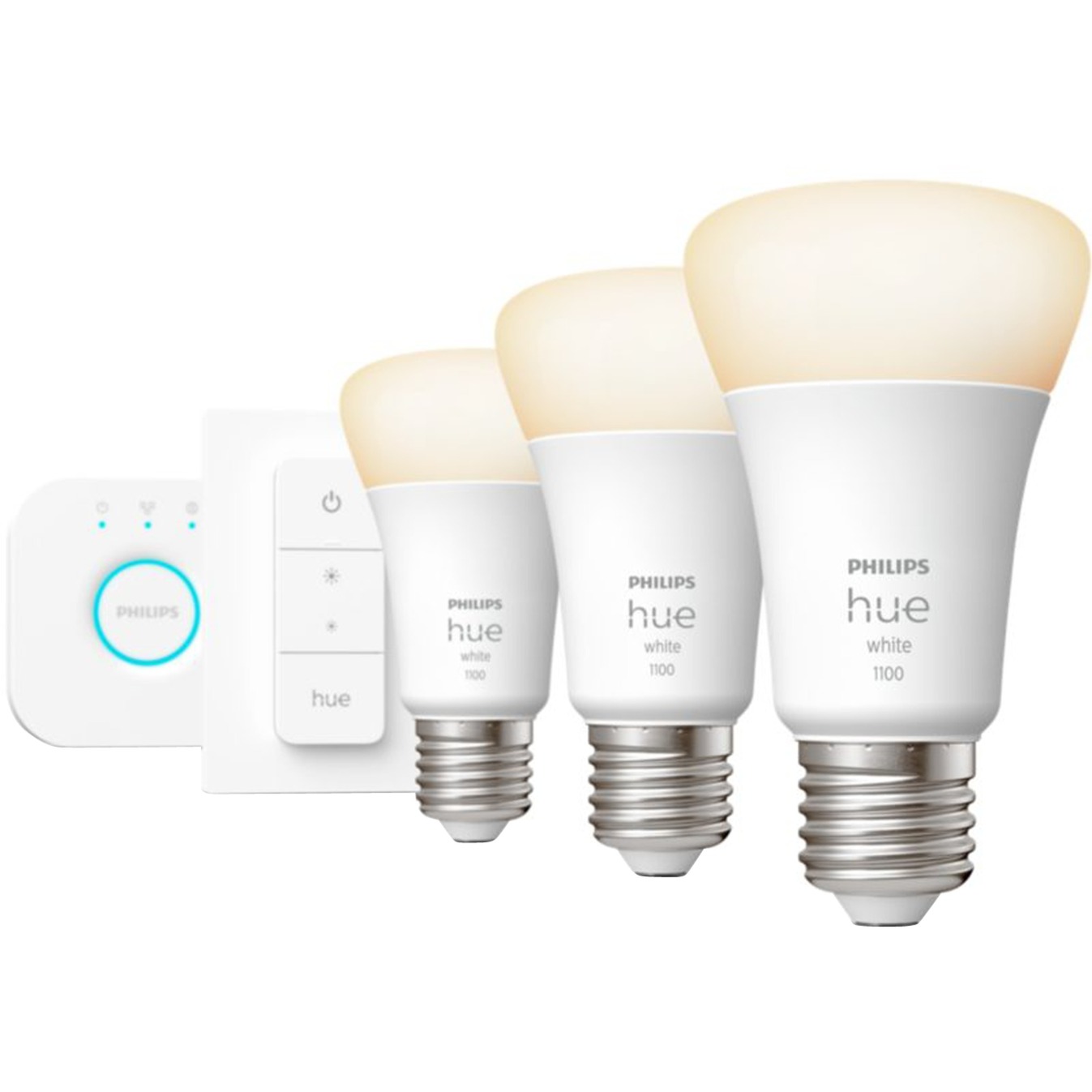 White Starter-Kit E27, LED-Lampe