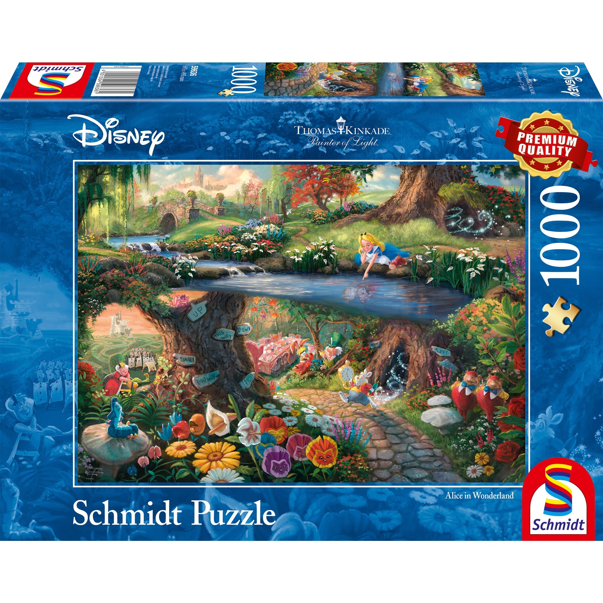 Thomas Kinkade: Painter of Light - Disney - Alice im Wunderland, Puzzle