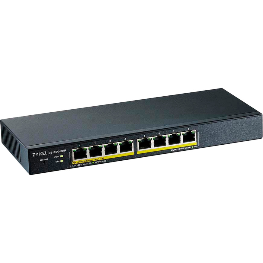 GS1900-8HP V3 8P PoE Smart Switch