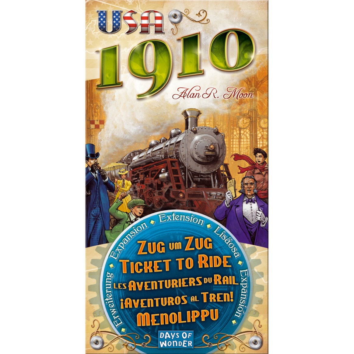 Spielzeug: Asmodee Zug um Zug USA 1910, Brettspiel