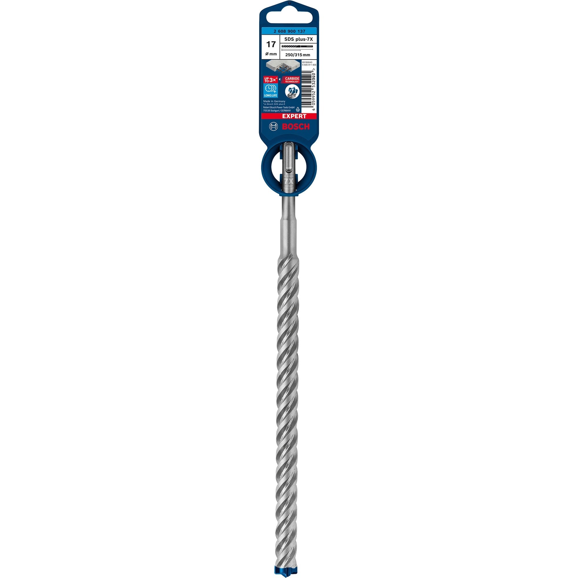 EXPERT Hammerbohrer SDS-plus-7X, Ø 17mm