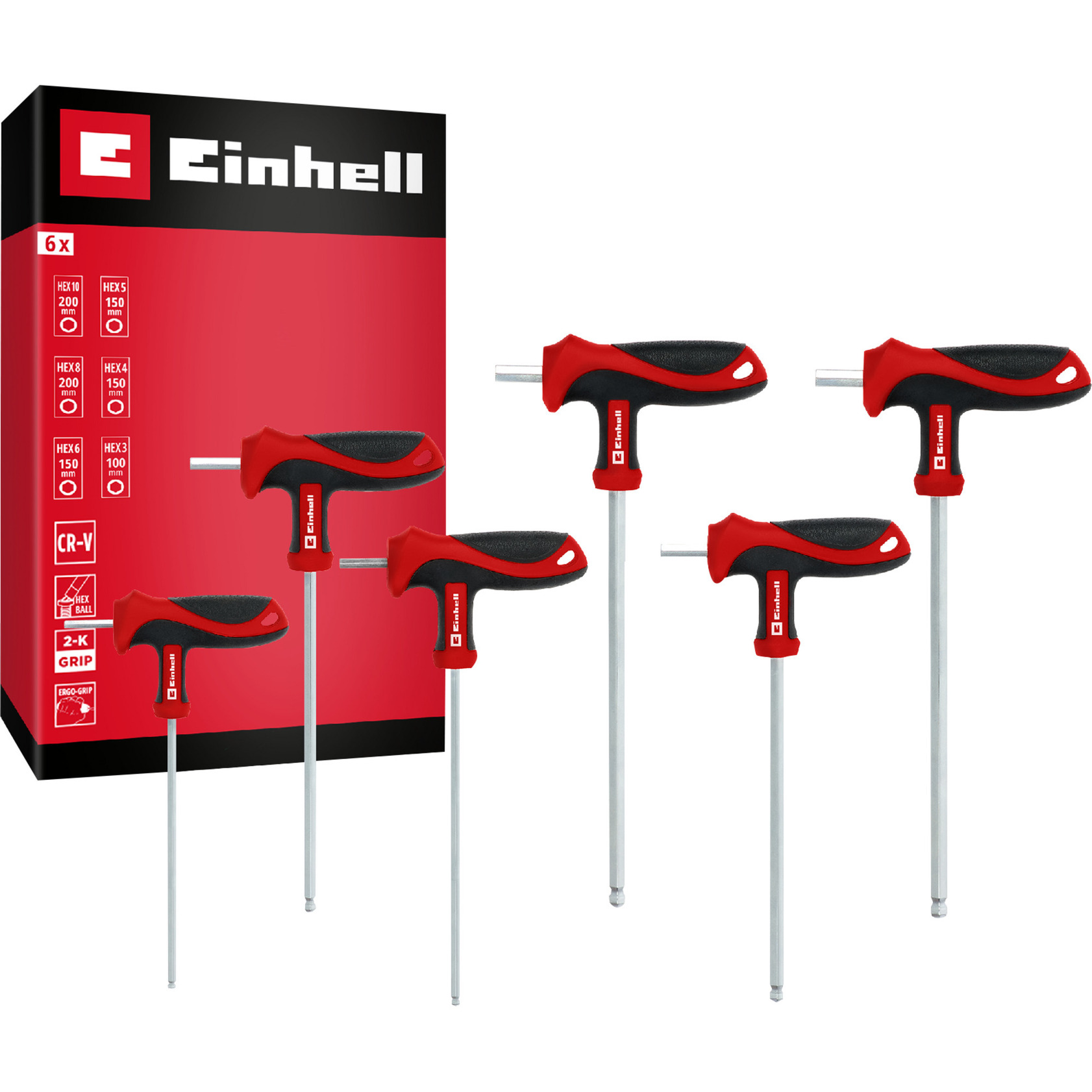 T-Griff Schraubendreher-Set, 6-teilig