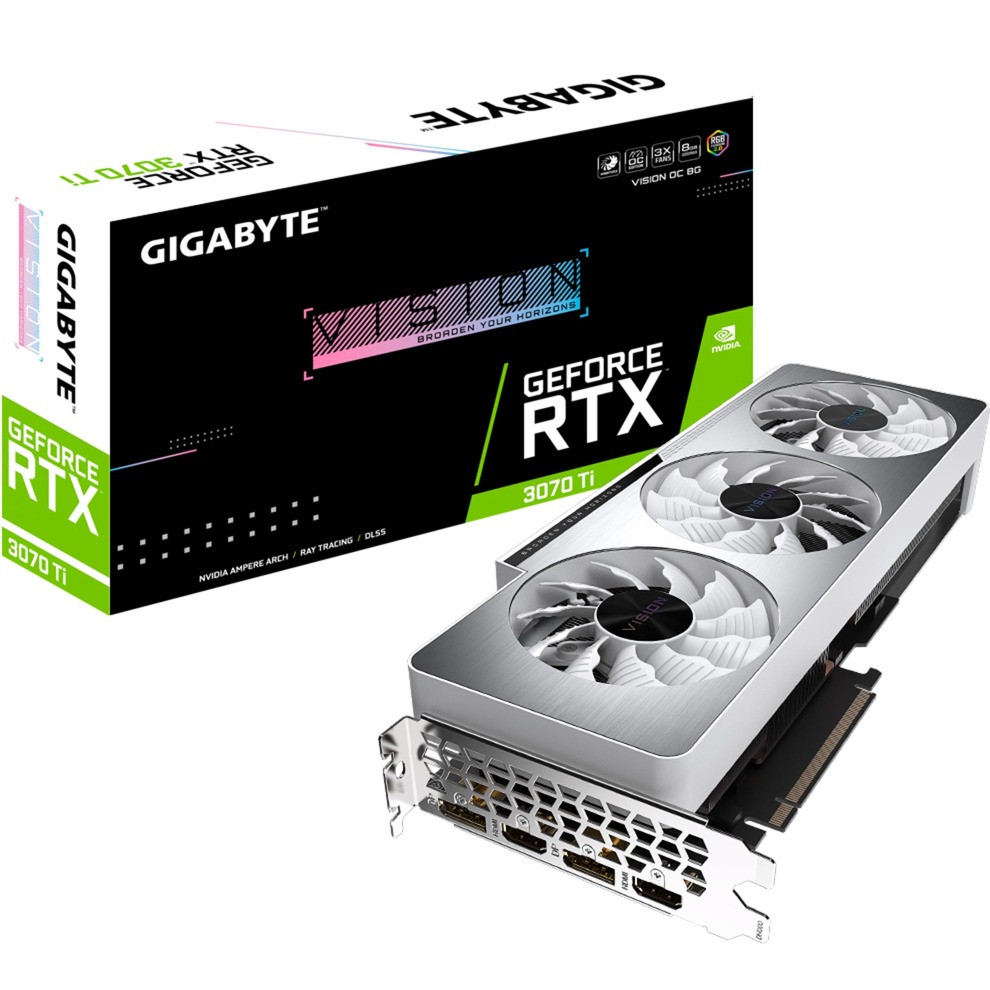 Gigabyte GeForce RTX 3070 Ti VISION OC LHR, Grafikkarte | 04719331309275 Gigabyte GeForce RTX 3070 Ti VISION OC LHR, Grafikkarte | 04719331309275