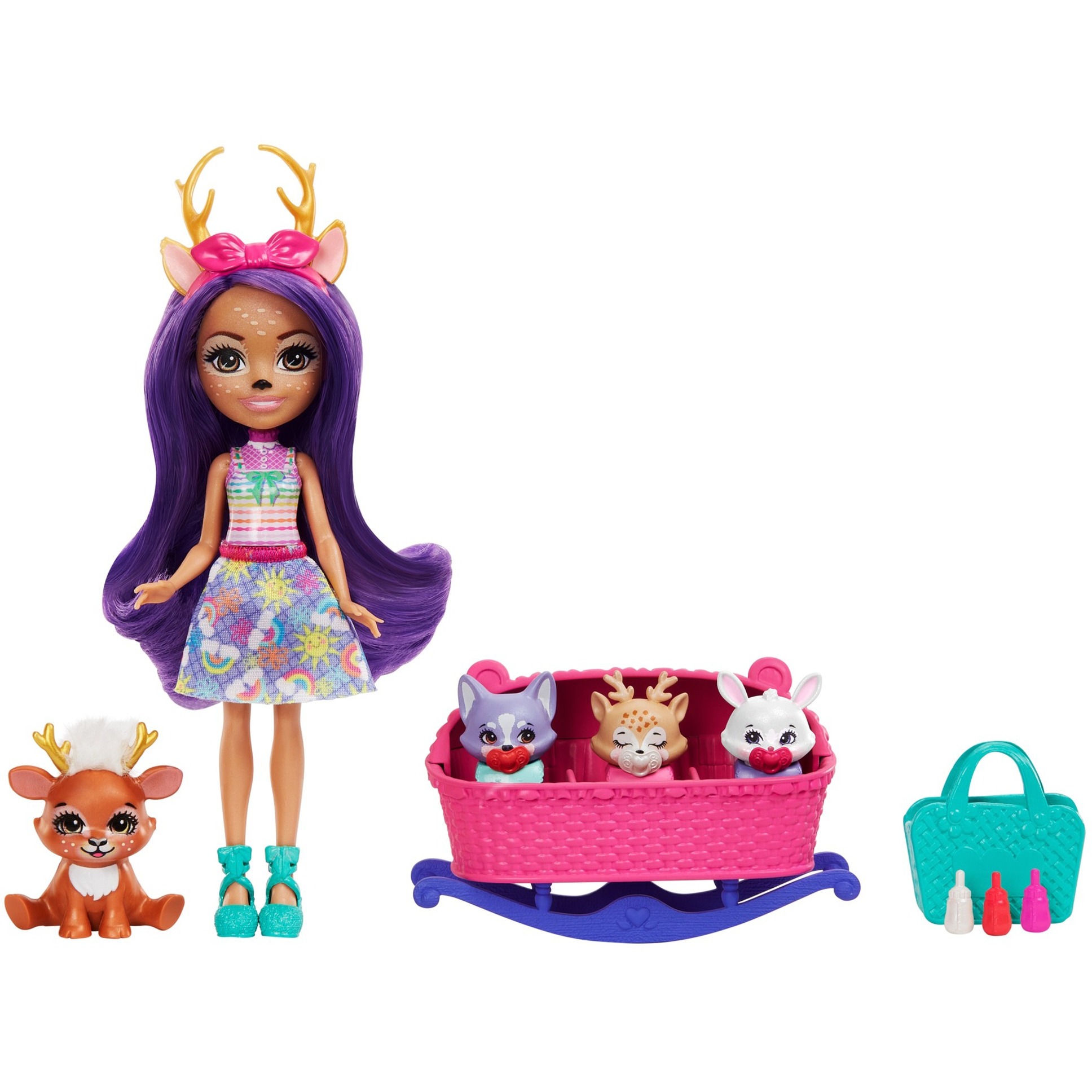 Enchantimals Baby Tierfreunde Danessa Deer & Sprint, Puppe