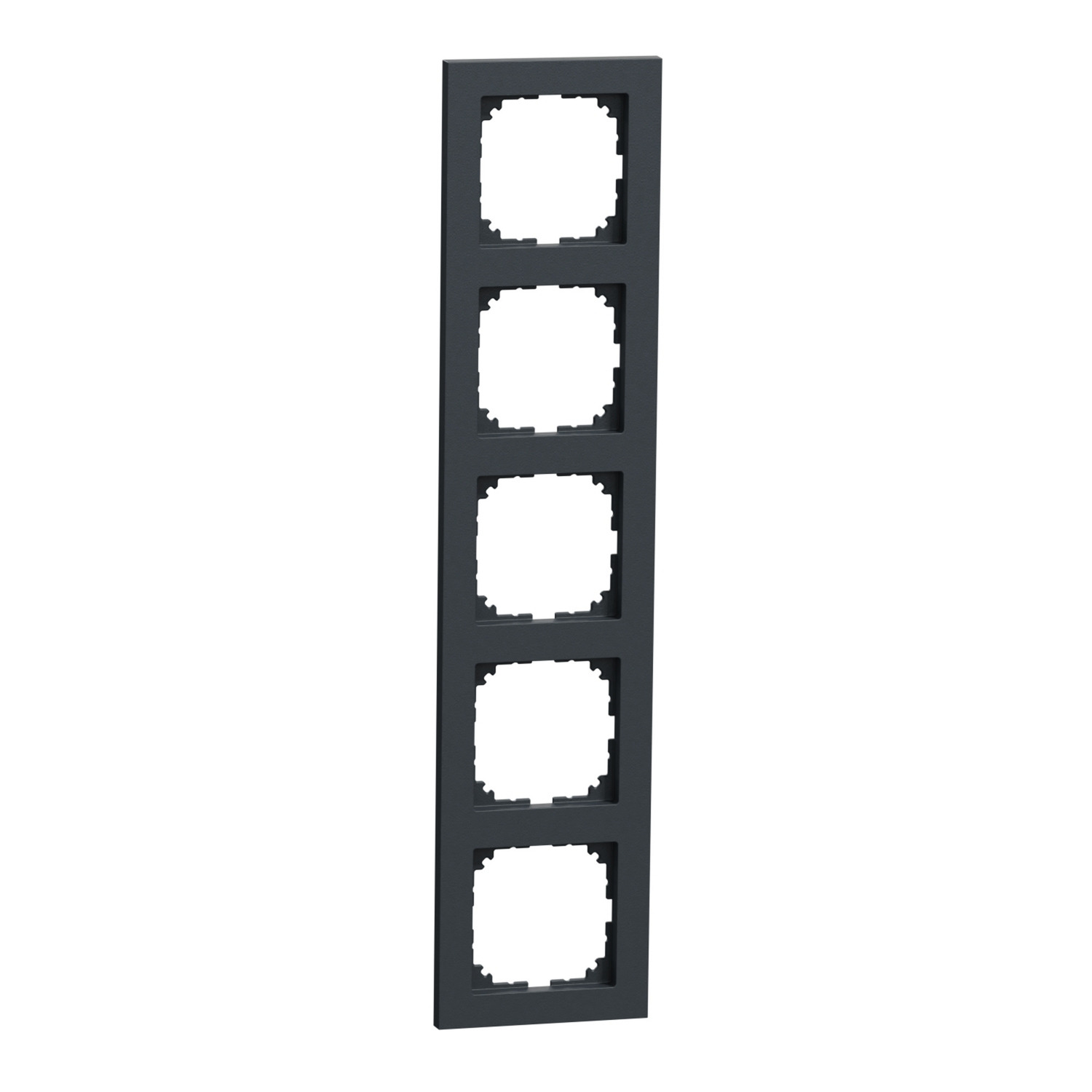 Rahmen fünffach, Typ MEG4050-3614, aus Thermoplast, matt, Schutzart IP20, Breite 90 mm