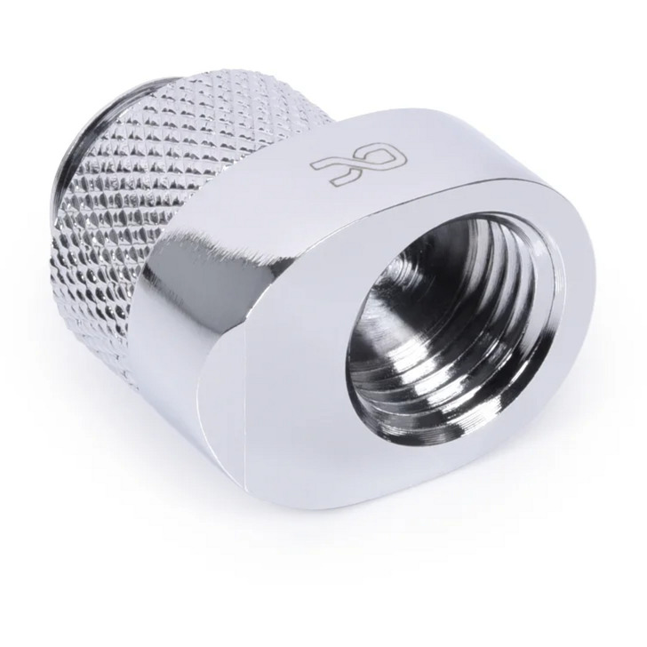 Alphacool Eiszapfen 8mm Versatzstück G1/4 AG auf G1/4 IG, Verbindung silber