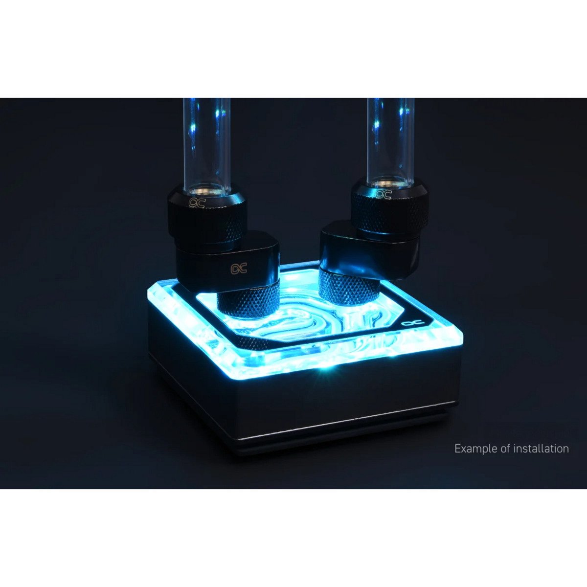 Alphacool Eiszapfen 8mm Versatzstück G1/4 AG auf G1/4 IG, Verbindung silber