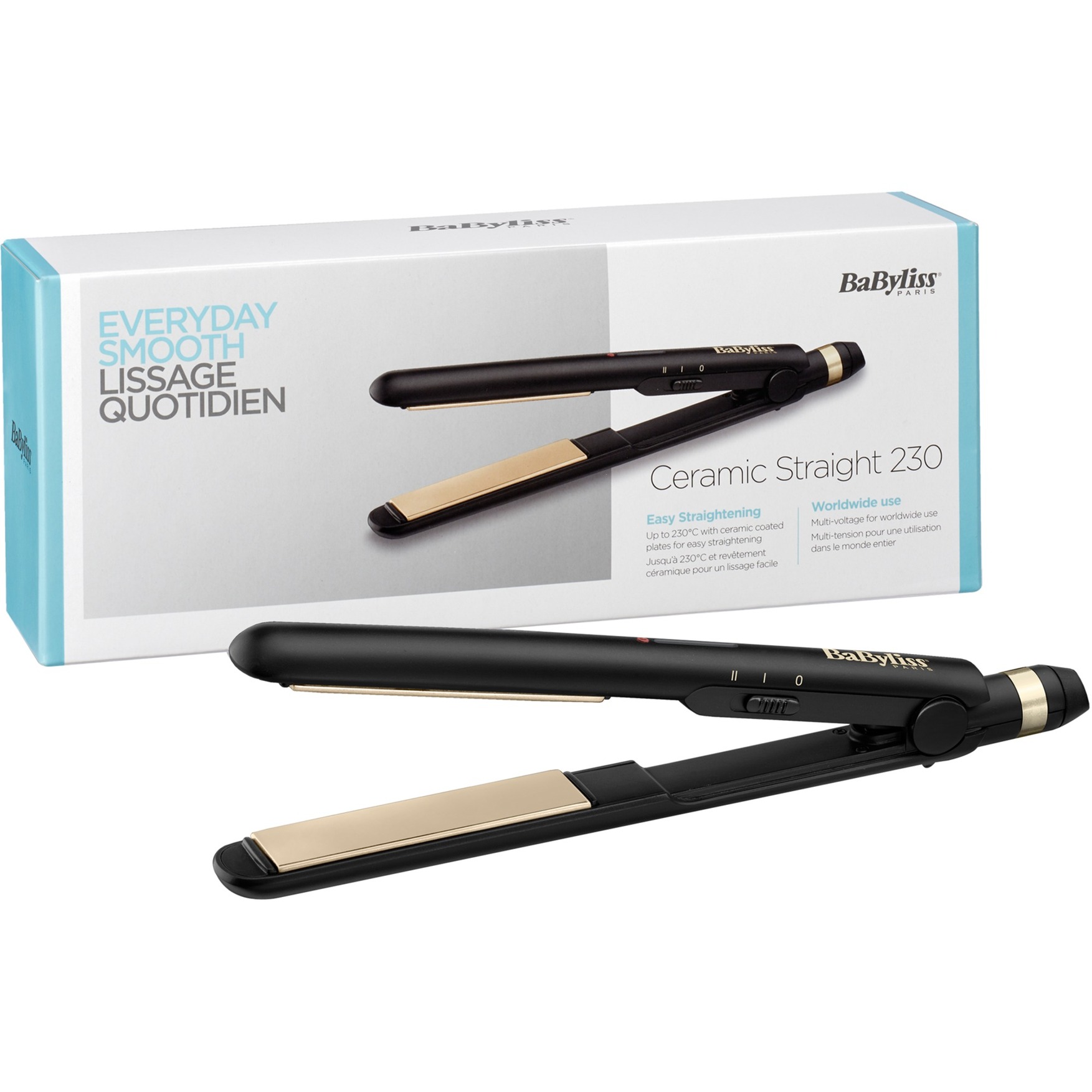 Babyliss Ceramic Straight 230 ST089E, Haarglätter | 03030050153606 Babyliss Ceramic Straight 230 ST089E, Haarglätter | 03030050153606