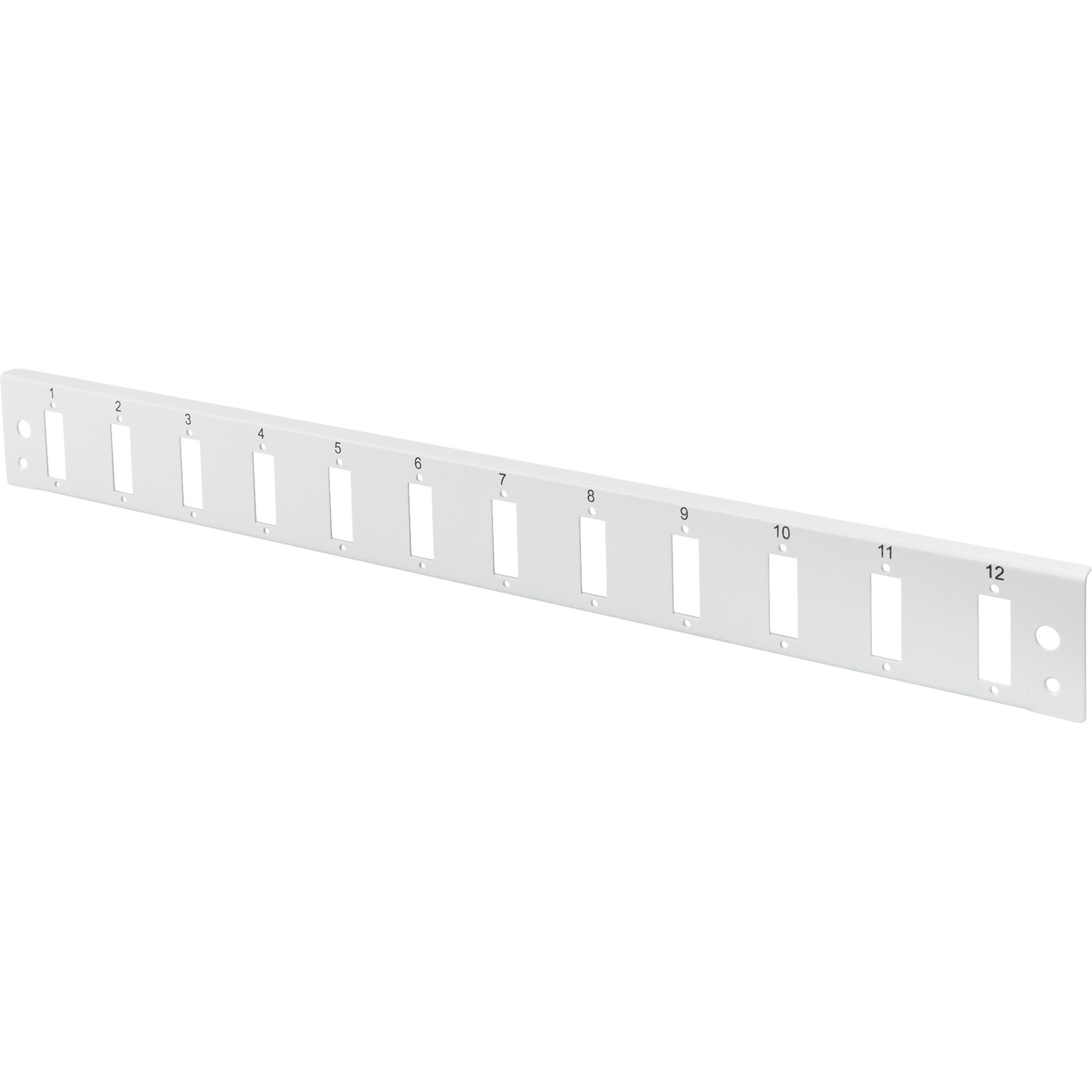 LWL Frontblende 1HE Schnellverschluss, 12x SC DX vertikal , Frontpanel