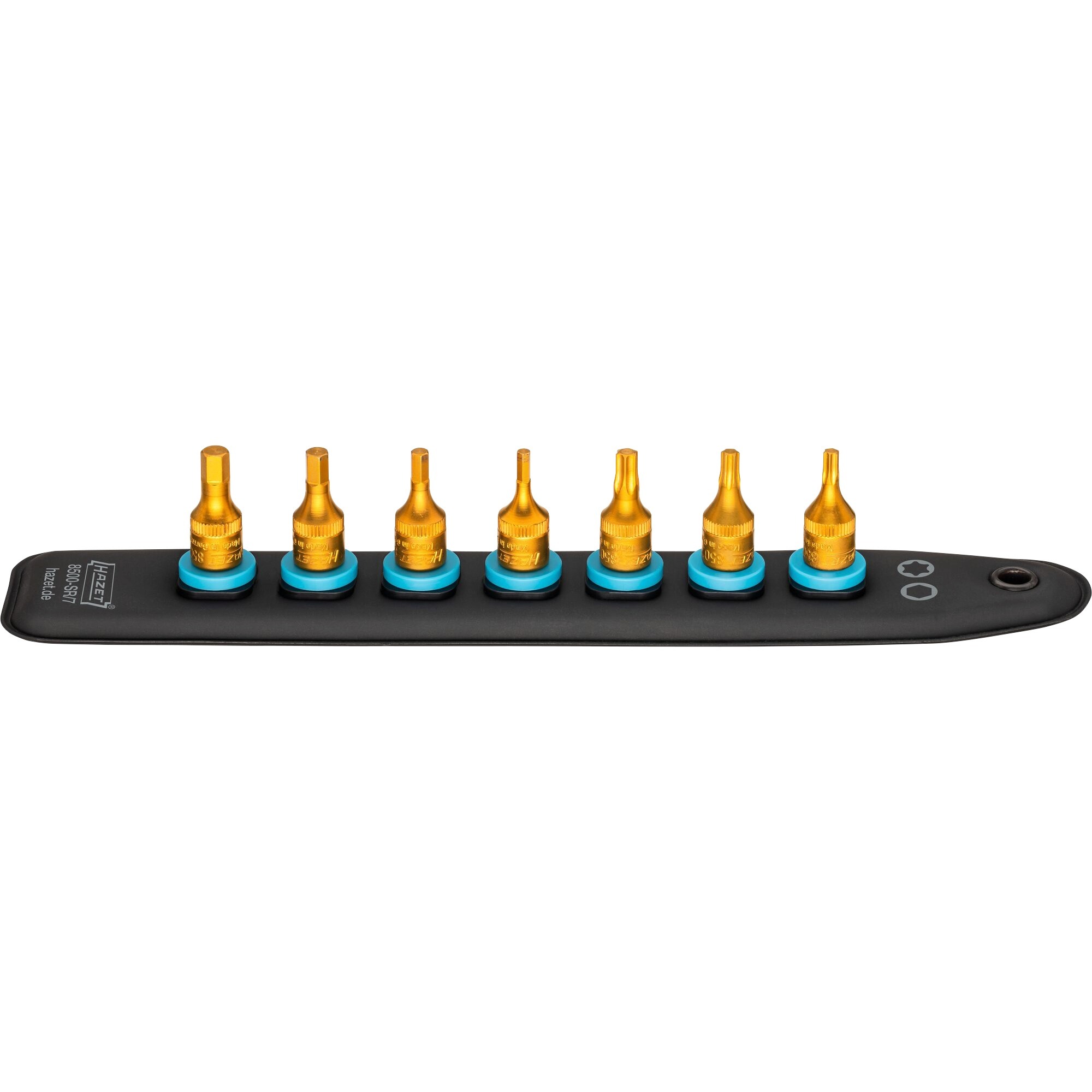 Hazet SmartRail 1/4″ Steckschlüssel 8500-SR/7, 7-teilig | 04000896250738 Hazet SmartRail 1/4″ Steckschlüssel 8500-SR/7, 7-teilig | 04000896250738