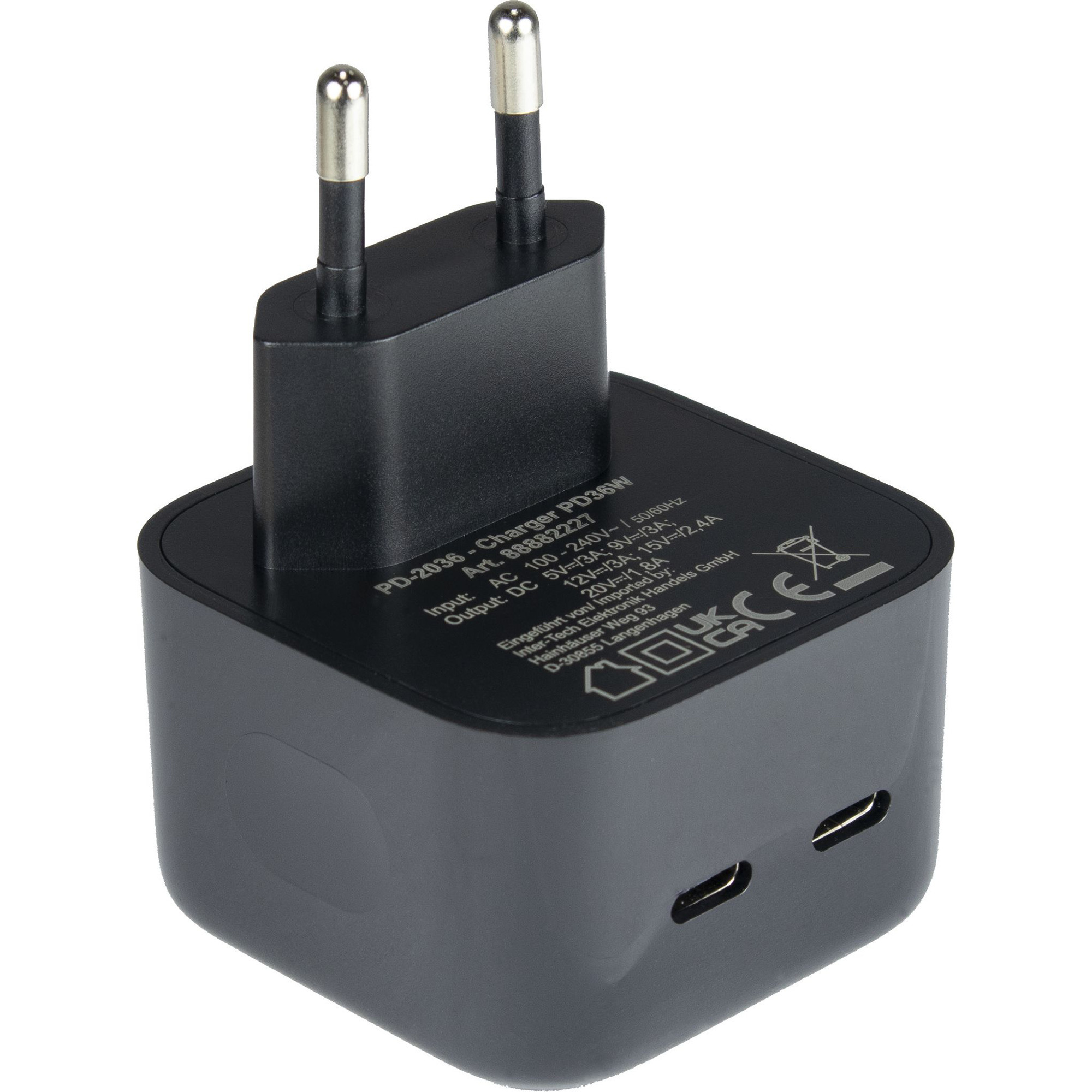 Ladegerät PD-2036, 2x USB-C Charger
