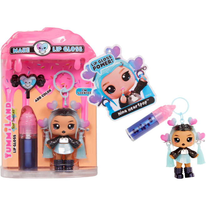 Yummiland Lip Gloss Doll Sour Sweeties - Nina Heartpop, Puppe