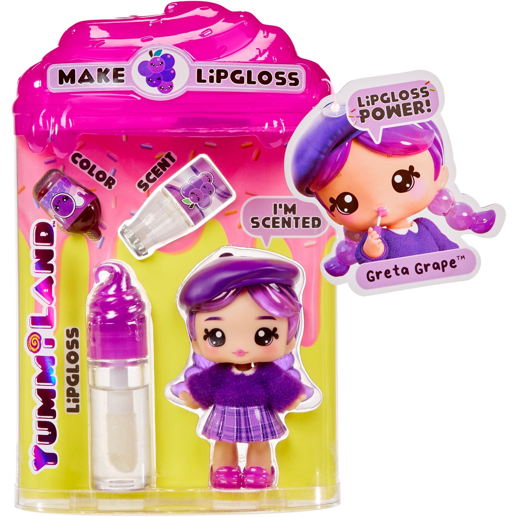 MGA Entertainment Yummiland Lipgloss Doll – Greta Grape, Puppe | 00035051120773 MGA Entertainment Yummiland Lipgloss Doll – Greta Grape, Puppe | 00035051120773