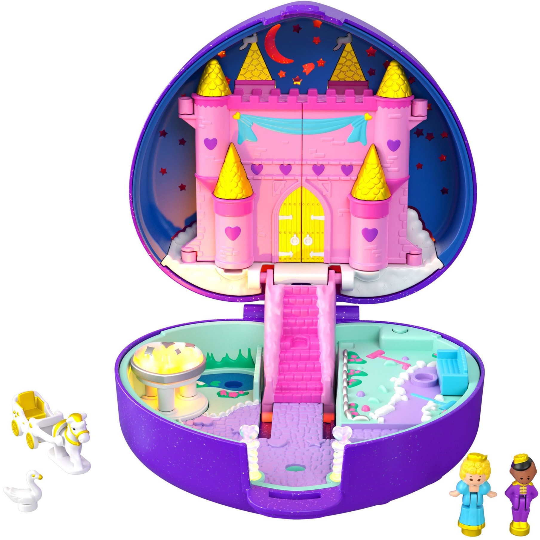 Spielzeug: Mattel Polly Pocket Sternenlicht Schloss Schatulle, Spielfigur