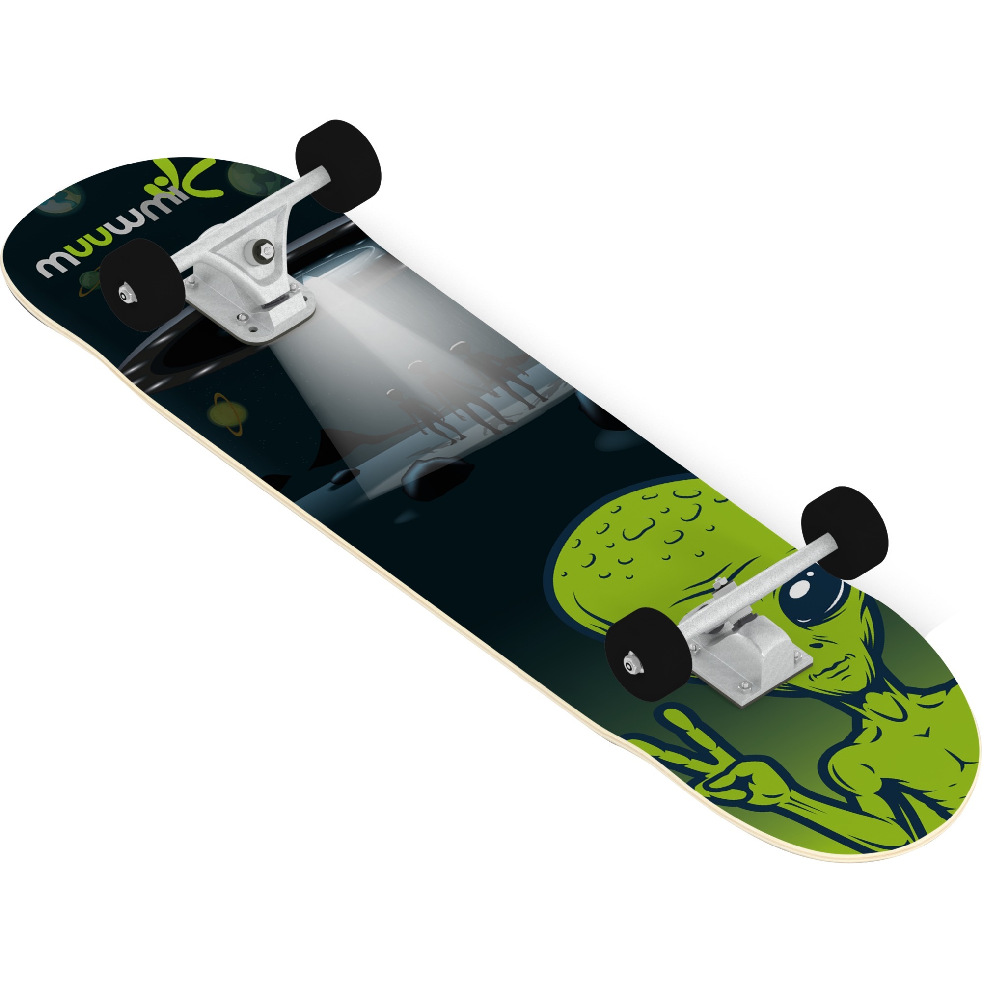 Muuwmi Skateboard Abec 5 Alien | 04260341185392 Muuwmi Skateboard Abec 5 Alien | 04260341185392