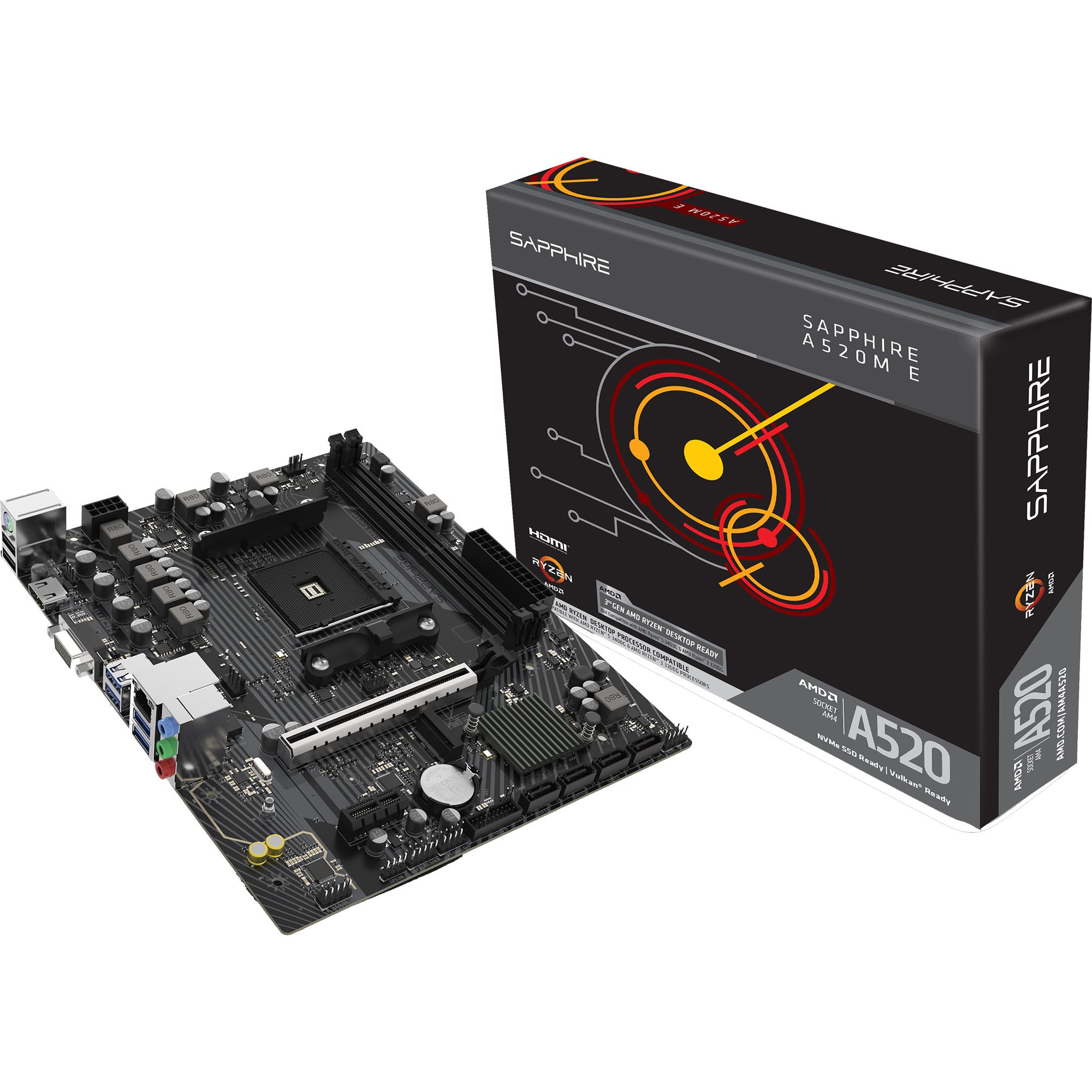 A520M-E, Mainboard