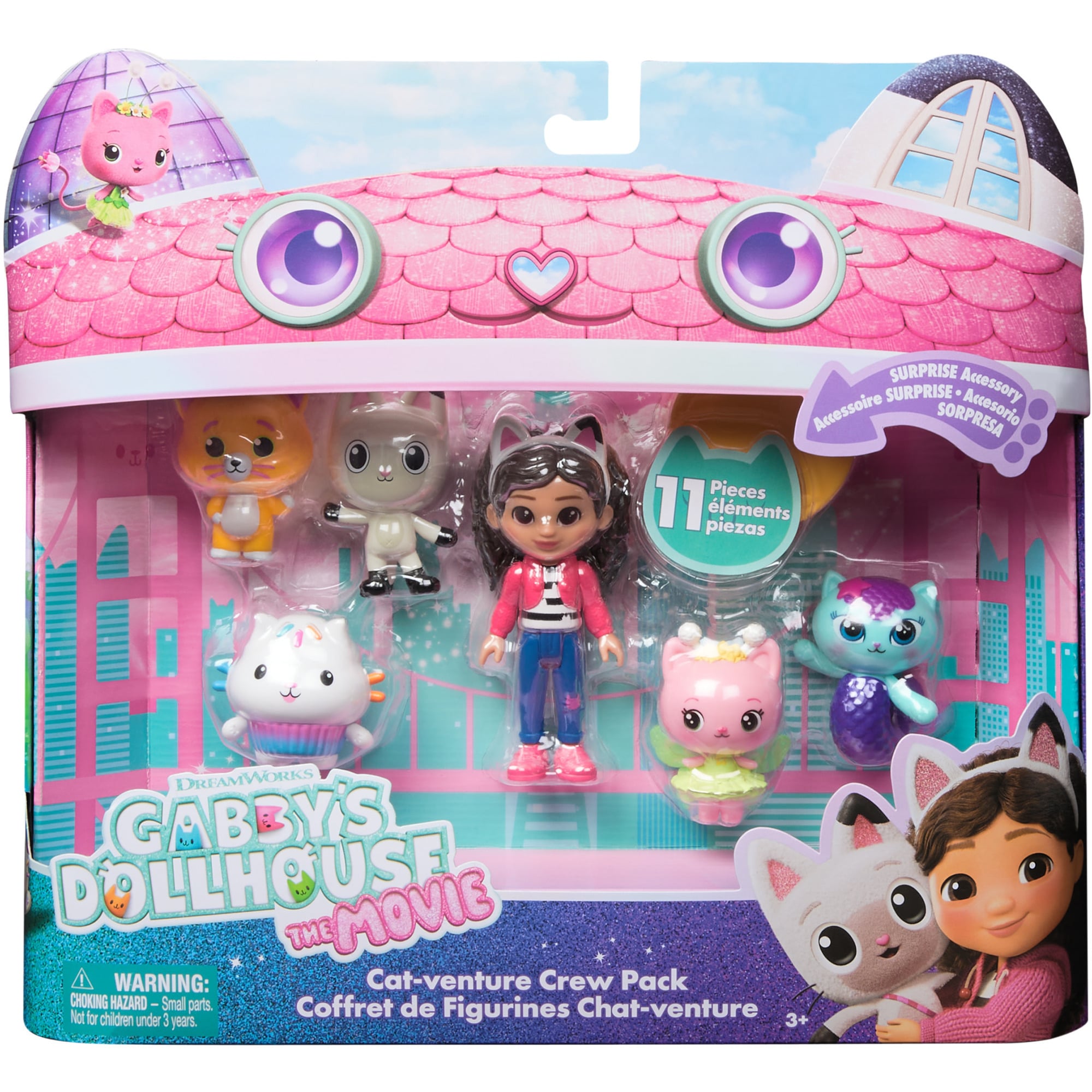 Gabby''s Dollhouse: Der Film - Cat-venture Crew Figuren-Set, Spielfigur