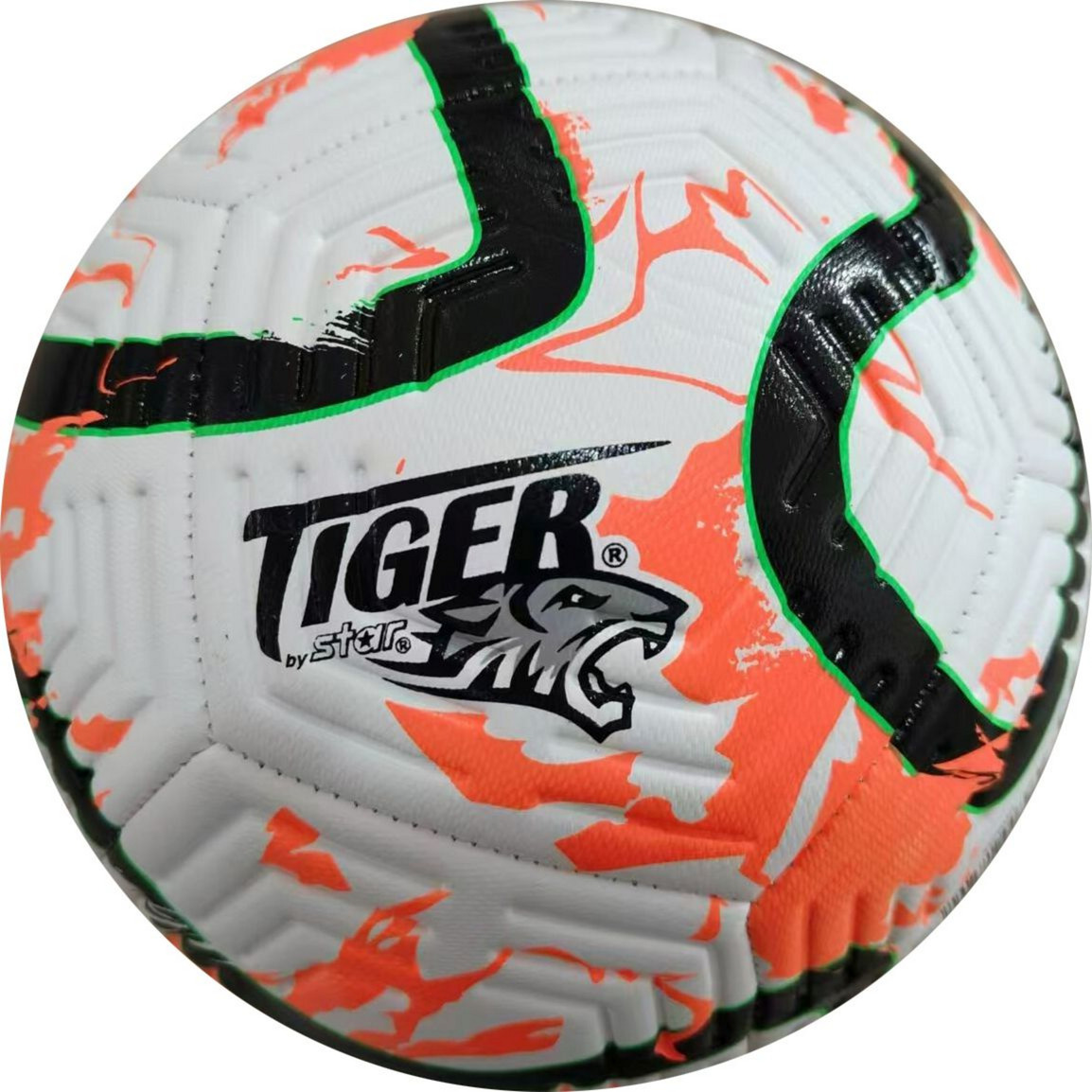 Fußball Größe 5 unaufgeblasen aus PVC mit Nylon Blase