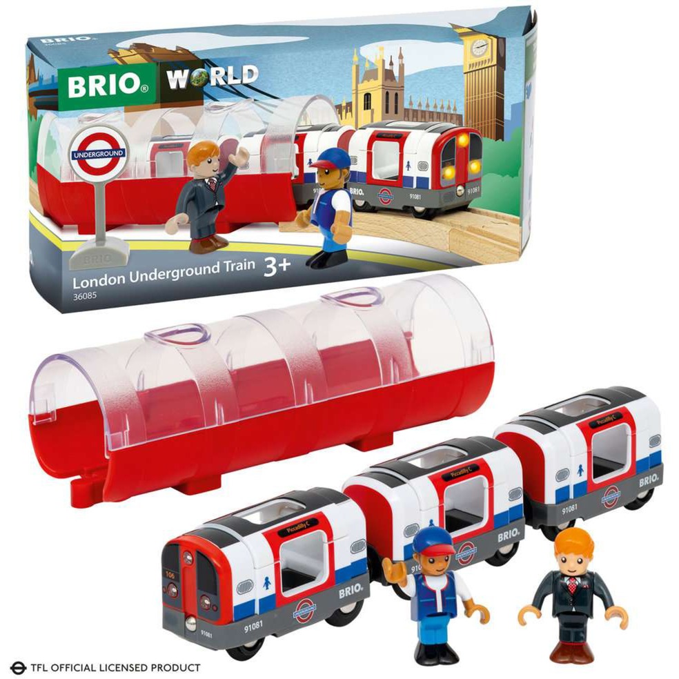 BRIO World Londoner U-Bahn mit Licht und Sound, Spielfahrzeug | 07312350360851 BRIO World Londoner U-Bahn mit Licht und Sound, Spielfahrzeug | 07312350360851