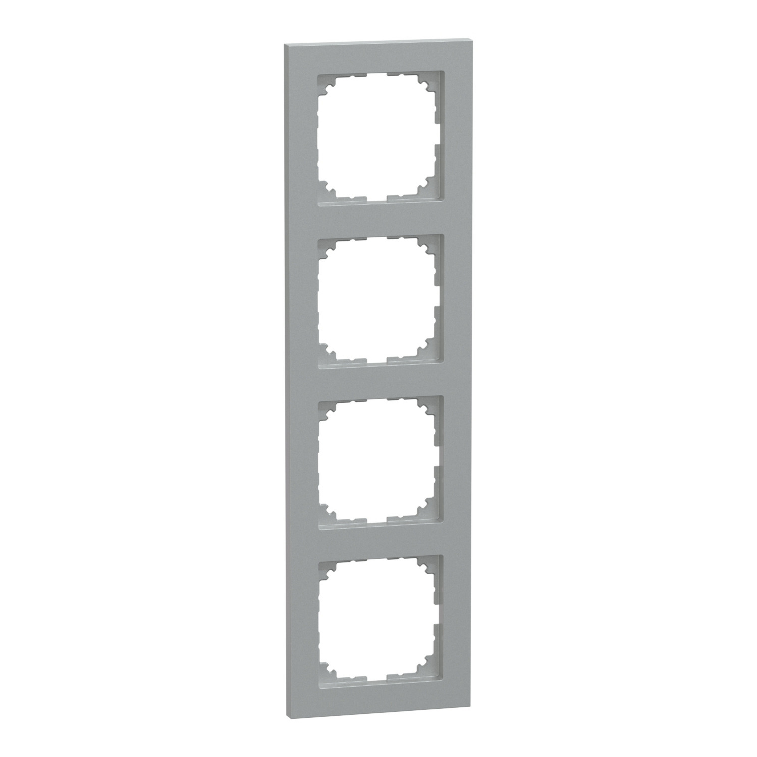 Rahmen vierfach, Typ MEG4040-3660, aus Thermoplast, matt, Schutzart IP20, Klemmbefestigung