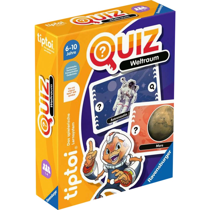tiptoi Quiz Weltraum, Quizspiel