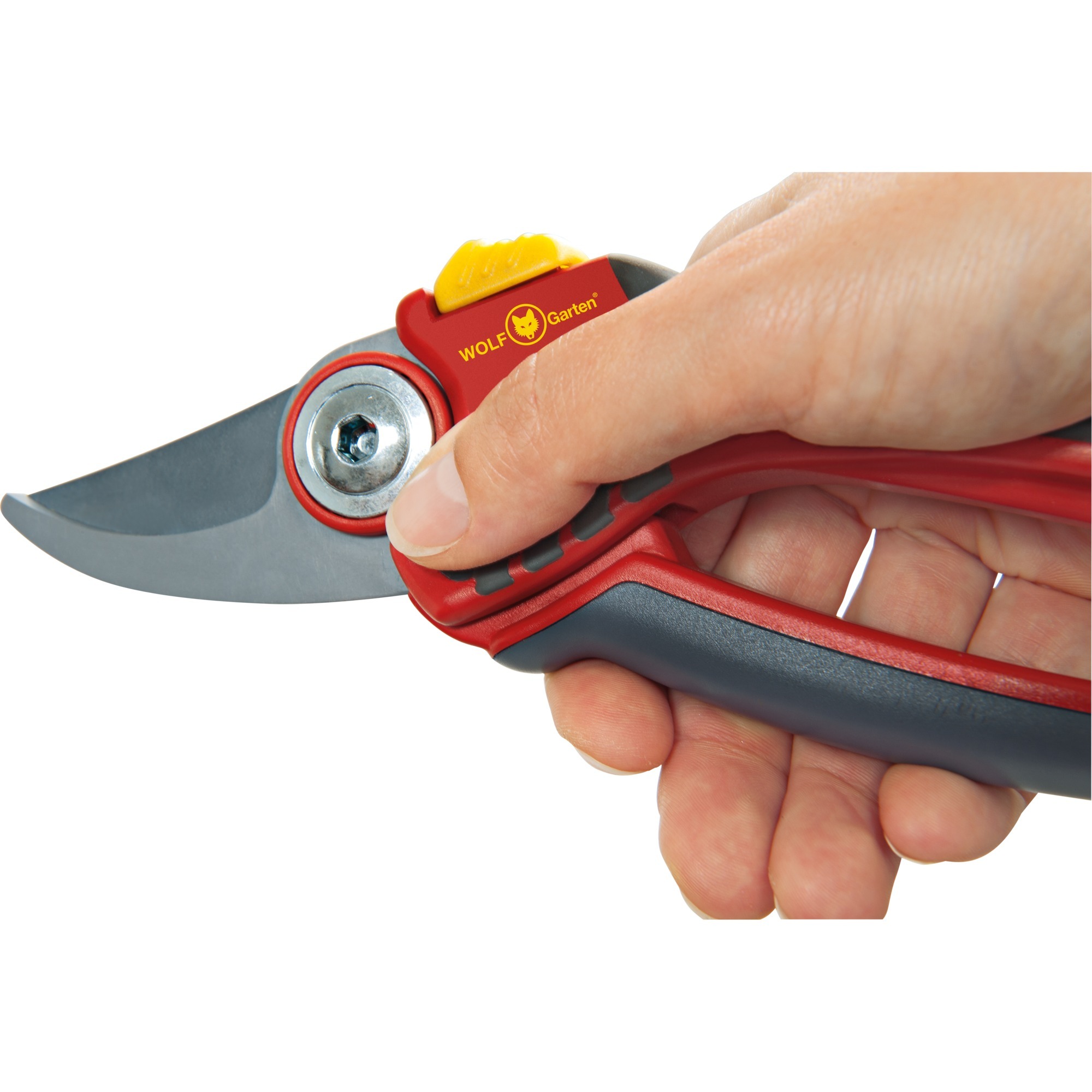 WOLFGarten Gartenschere RR 4000 "Premium Plus" rot/grau, 2schneidig