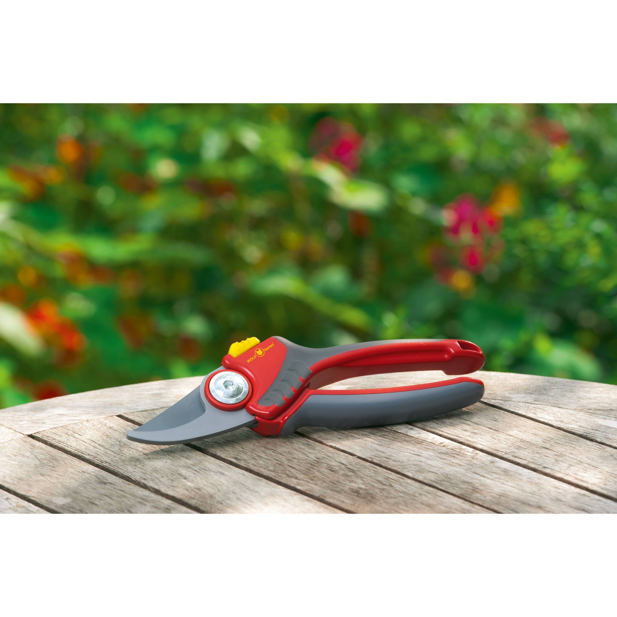 WOLFGarten Gartenschere RR 4000 "Premium Plus" rot/grau, 2schneidig