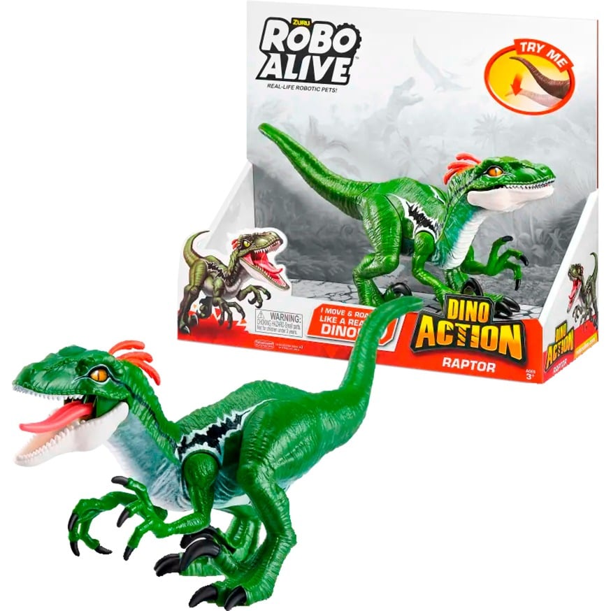 ZURU Robo Alive Dino Action Raptor, Spielfigur | 04894680021358