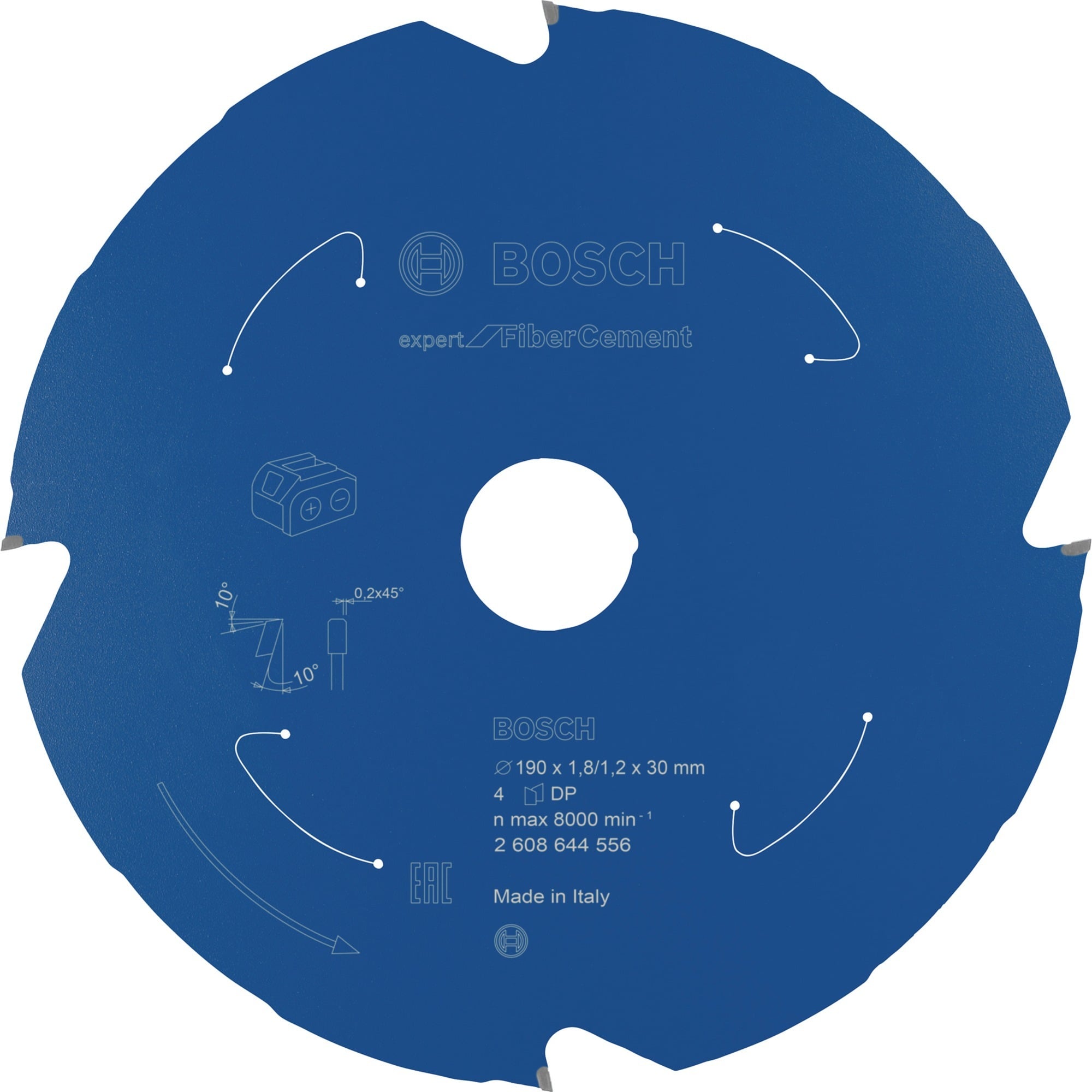EXPERT Fibre Cement Kreissägeblatt, Ø 190mm, 4Z