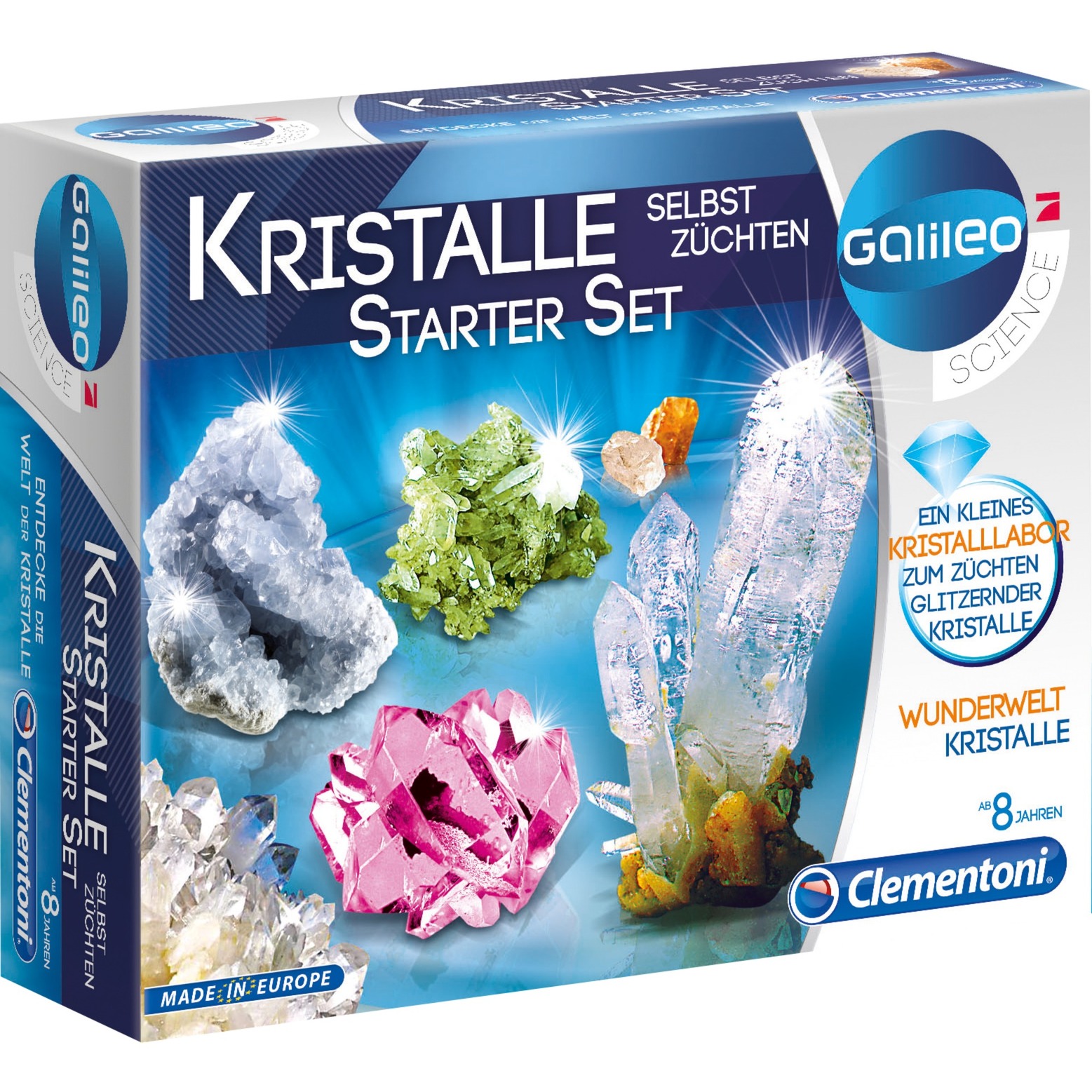 Kristalle selbst züchten Starter, Experimentierkasten