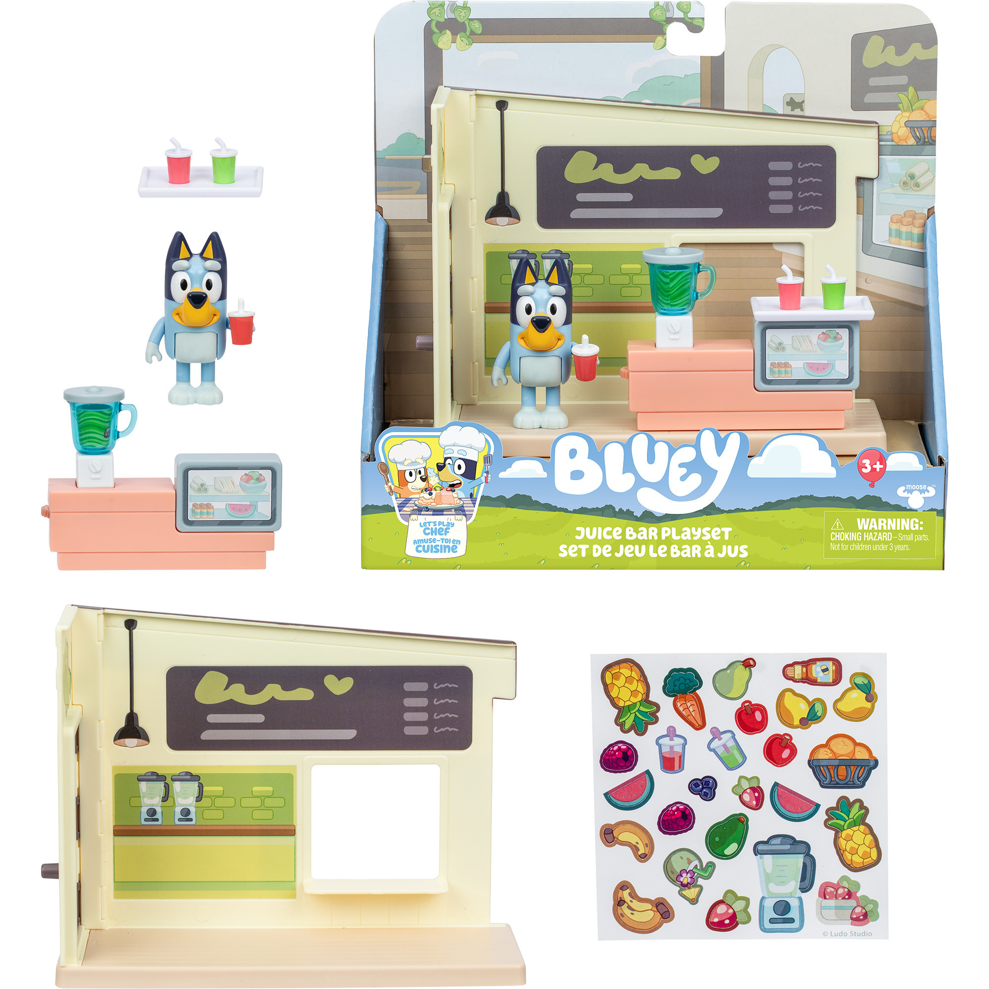 Bluey - Let''s Play Chef Mini-Spielset Saftbar, Spielgebäude