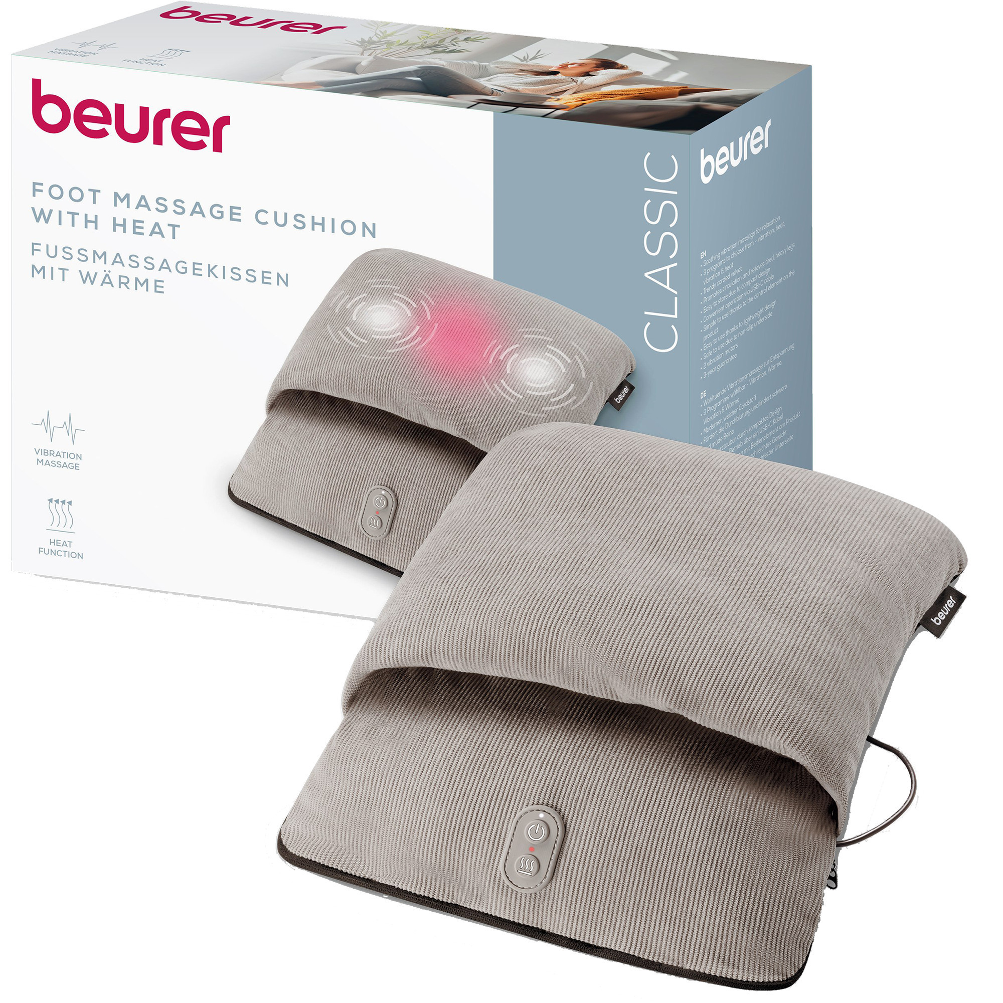 Fußmassagekissen mit Wärme FM 28