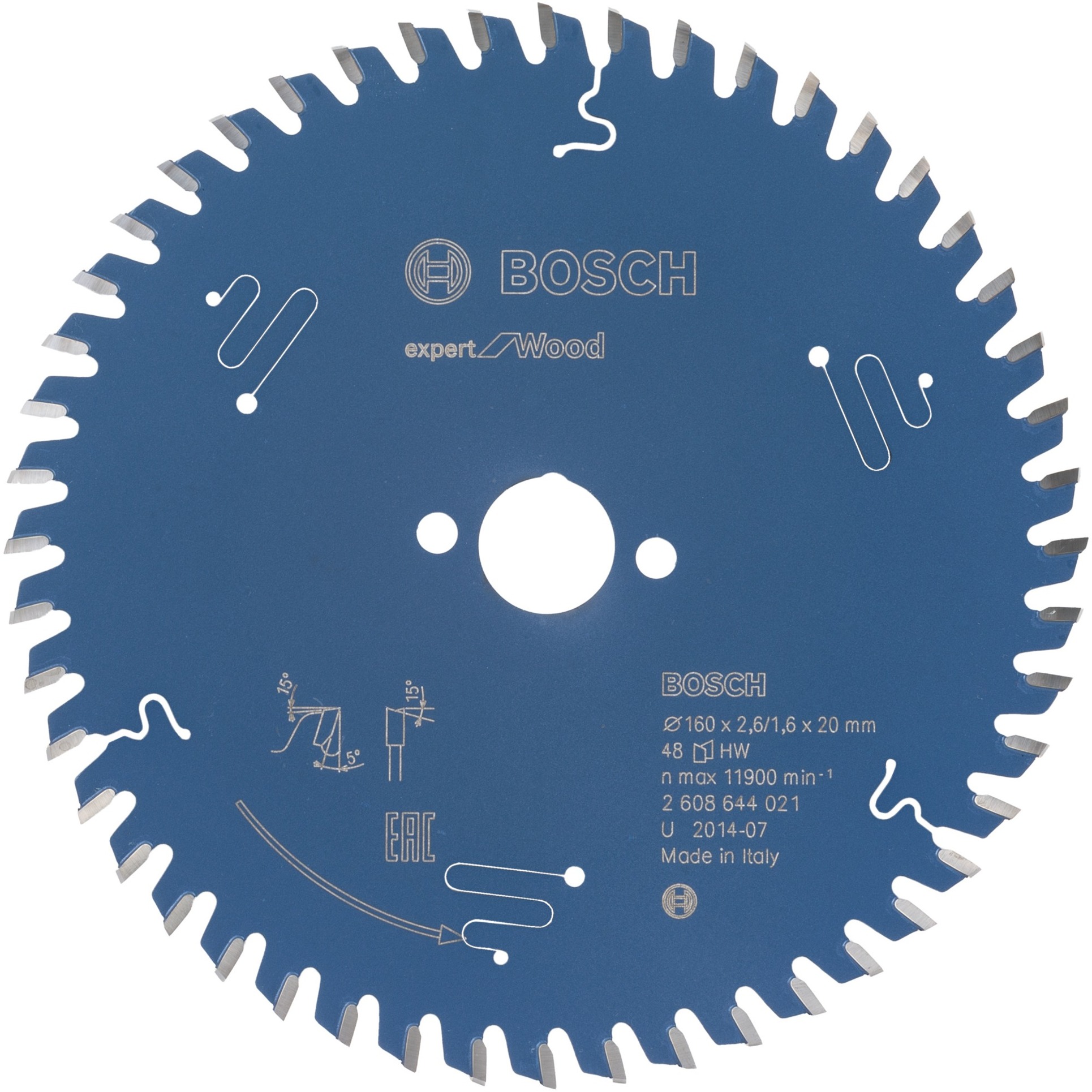 EXPERT Wood Kreissägeblatt, Ø 160mm, 48Z