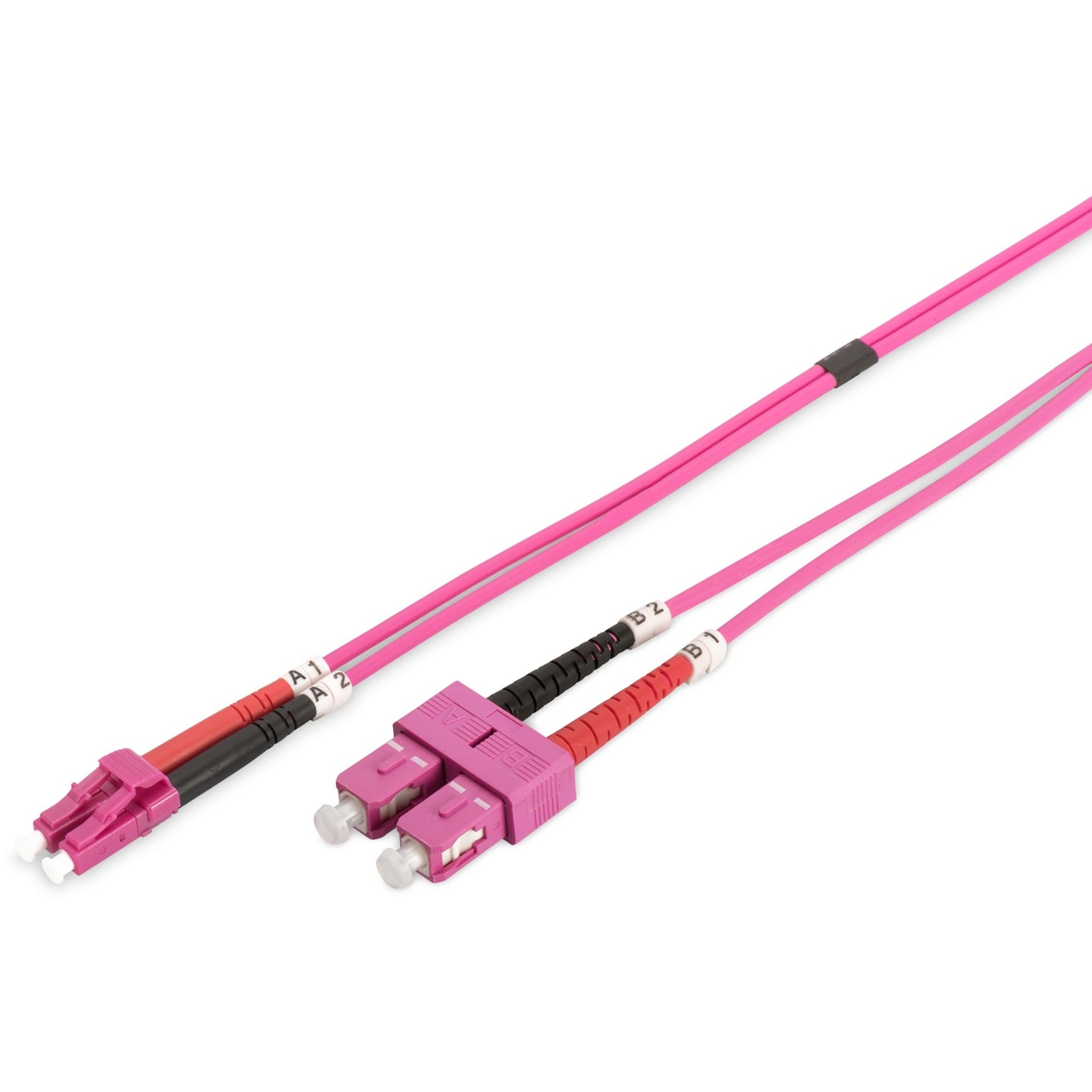 LWL Patchkabel, Duplex, LC > SC Stecker, Multimode OM4
