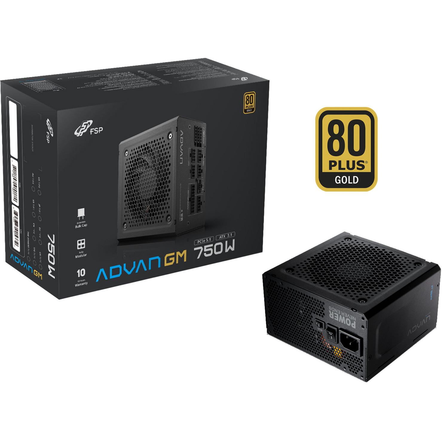 ADVAN GM 750W, PC-Netzteil