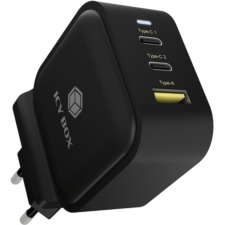 3-Port Steckerladegerät IB-PS103-PD, USB-A + 2x USB-C