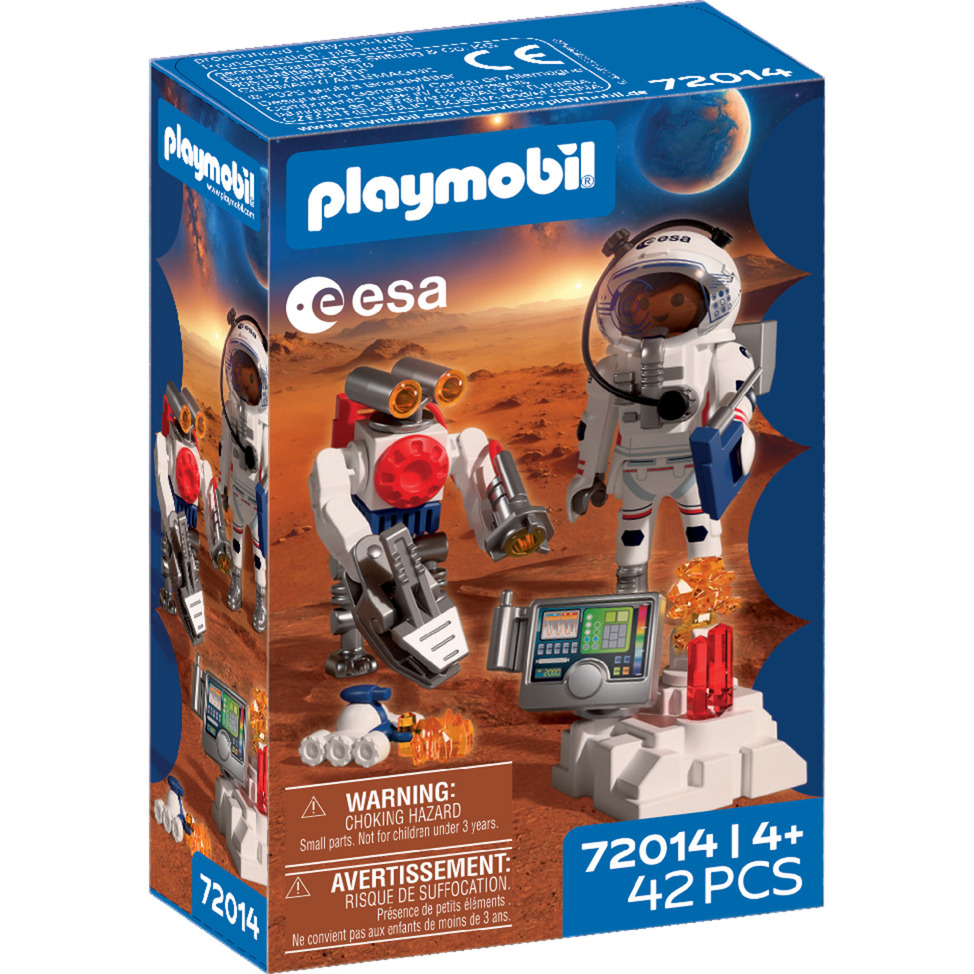 72014 ESA: Astronaut mit Roboter, Konstruktionsspielzeug
