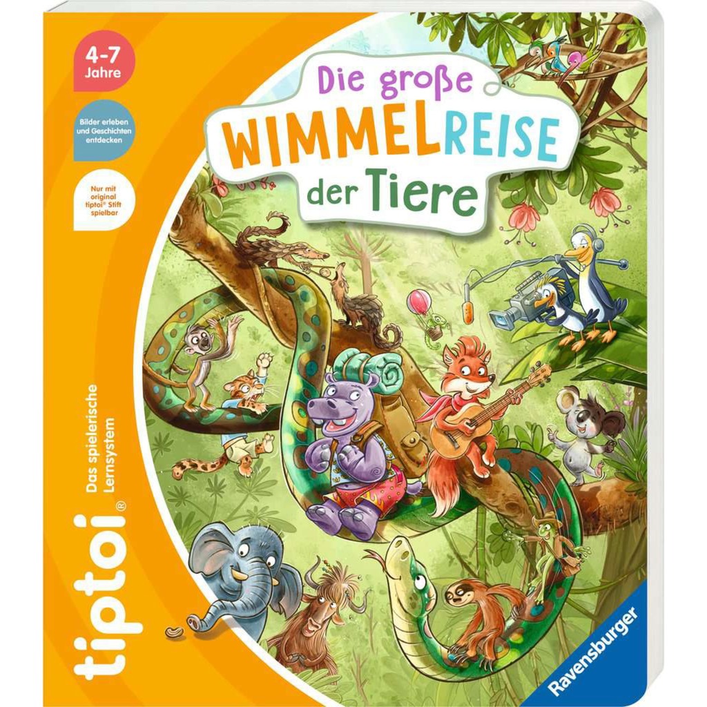 tiptoi Die große Wimmelreise der Tiere, Lernbuch