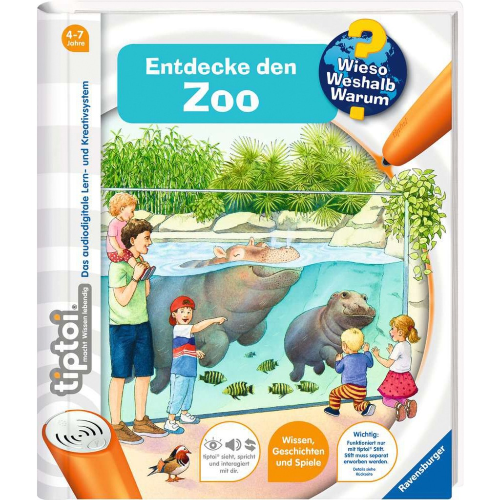 tiptoi Wieso? Weshalb? Warum? Entdecke den Zoo, Lernbuch