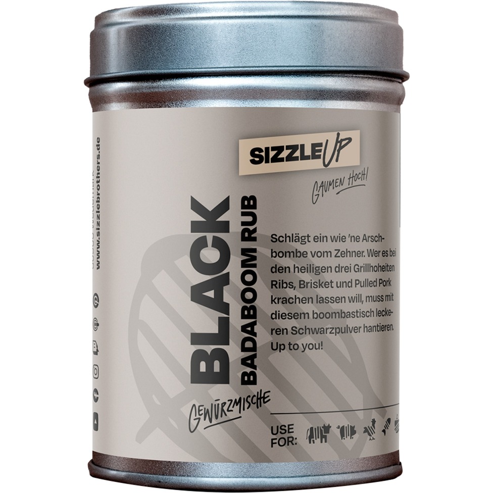 SizzleBrothers Black Badaboom Rub, Gewürz | 04260708950571 SizzleBrothers Black Badaboom Rub, Gewürz | 04260708950571