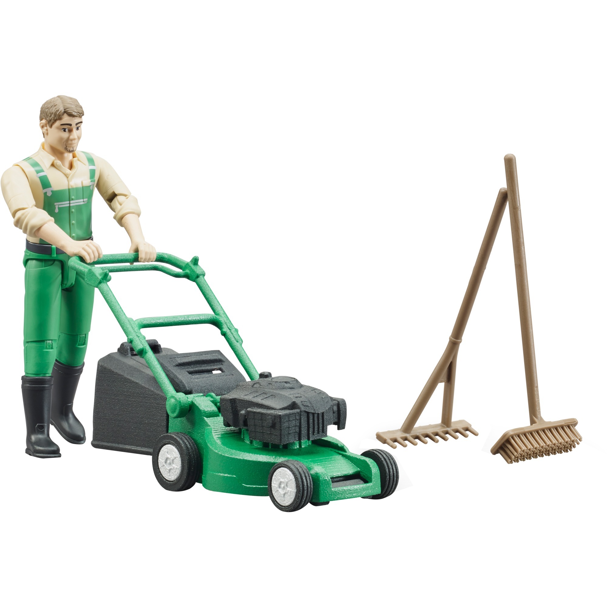 Bruder bworld Gärtner mit Rasenmäher, Spielfigur | 04001702621032 Bruder bworld Gärtner mit Rasenmäher, Spielfigur | 04001702621032