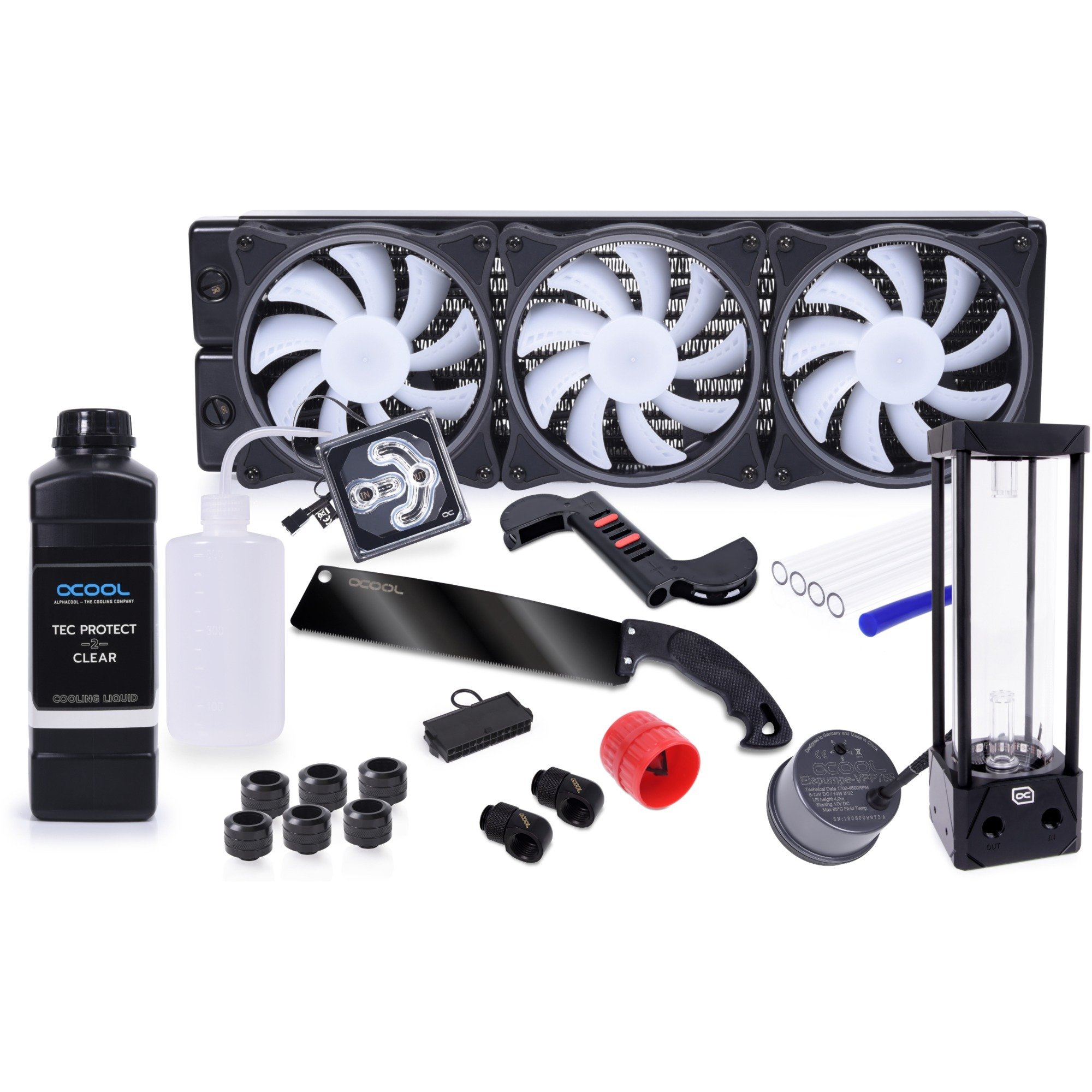 Alphacool Core Hurrican 360mm XT45 360mm, Wasserkühlung | 04250197119931 Alphacool Core Hurrican 360mm XT45 360mm, Wasserkühlung | 04250197119931