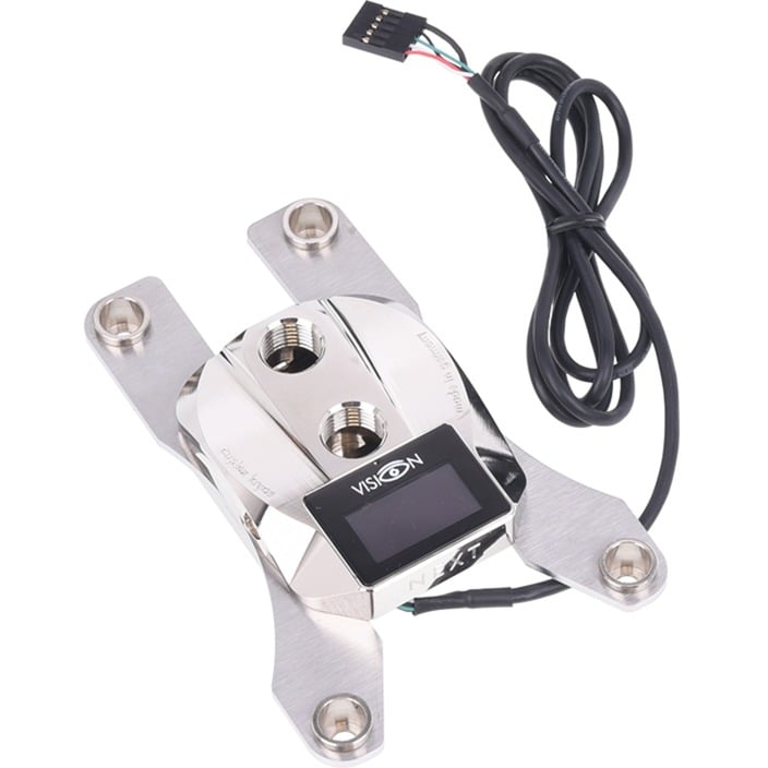 Aquacomputer cuplex kryos NEXT VARIO mit VISION TR4/sTRX4, Nickel/Nickel, CPU-Kühler | 04260473311751