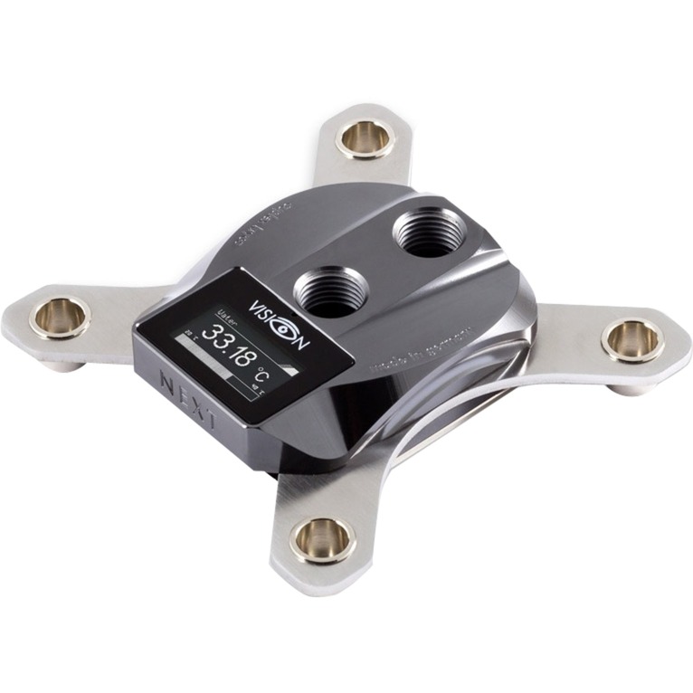 Aquacomputer cuplex kryos NEXT mit VISION 2011/2011-3/2066, PVD/Nickel, CPU-Kühler | 04260473310341 Aquacomputer cuplex kryos NEXT mit VISION 2011/2011-3/2066, PVD/Nickel, CPU-Kühler | 04260473310341