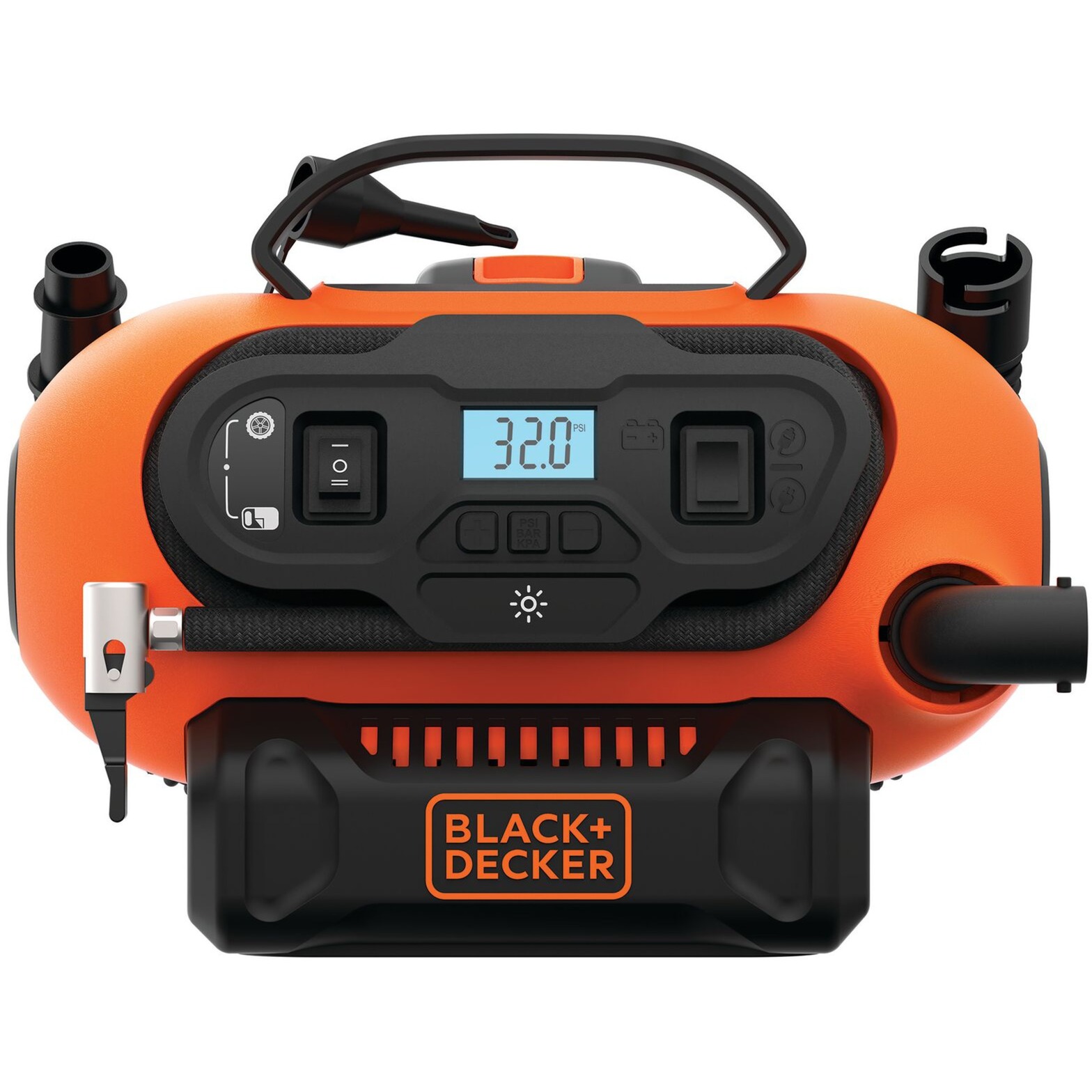 BLACK+DECKER Akku-Kompressor BDCINF18N, 18Volt, 11bar, Luftpumpe | 05035048661628