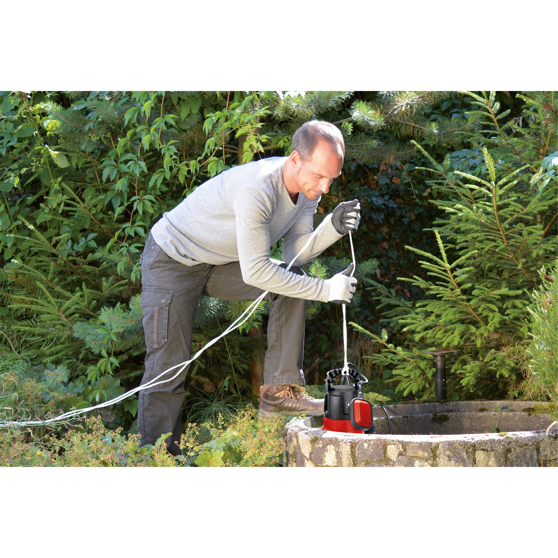 Einhell Tauchpumpe GHSP 2768, Tauch / Druckpumpe rot/schwarz, 270 Watt