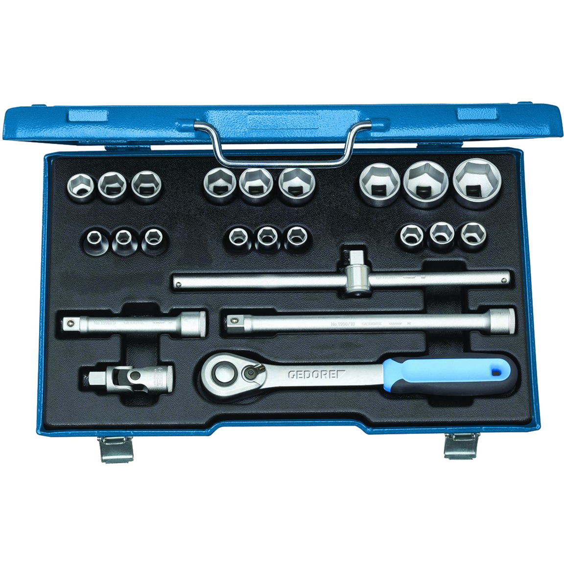 Steckschlüssel-Satz 1/2" 23-teilig 6-kant 8-32 mm, 23 teilig