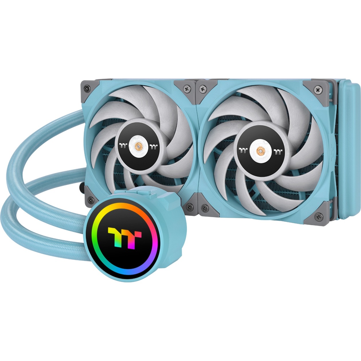 TOUGHLIQUID 240 ARGB Sync AIO Liquid Cooler Turquoise 240mm, Wasserkühlung